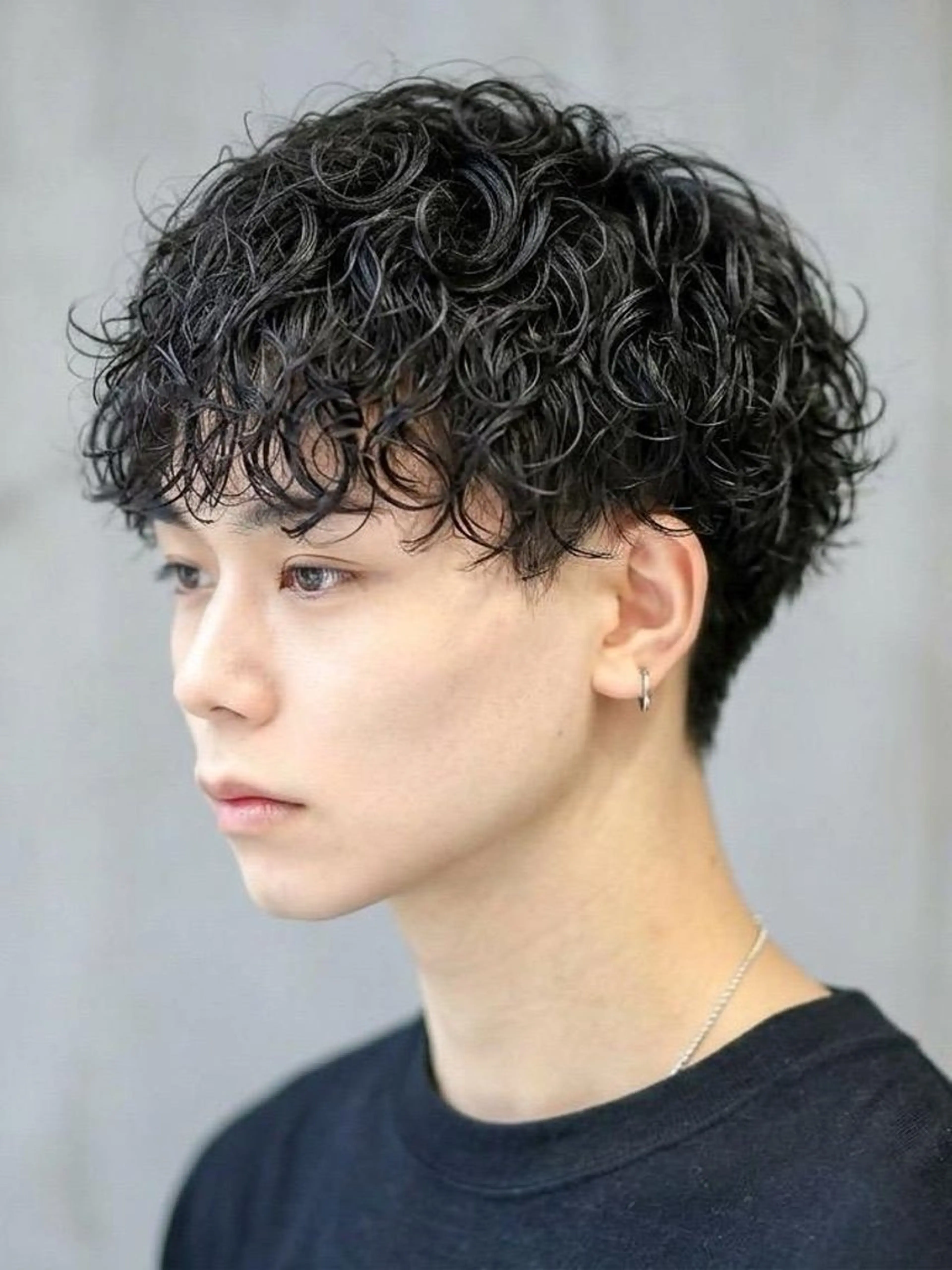 ショート カラー カット パーマ 艶髪⭐️白髪ぼかし ⭐️田玉裕樹のヘアスタイル