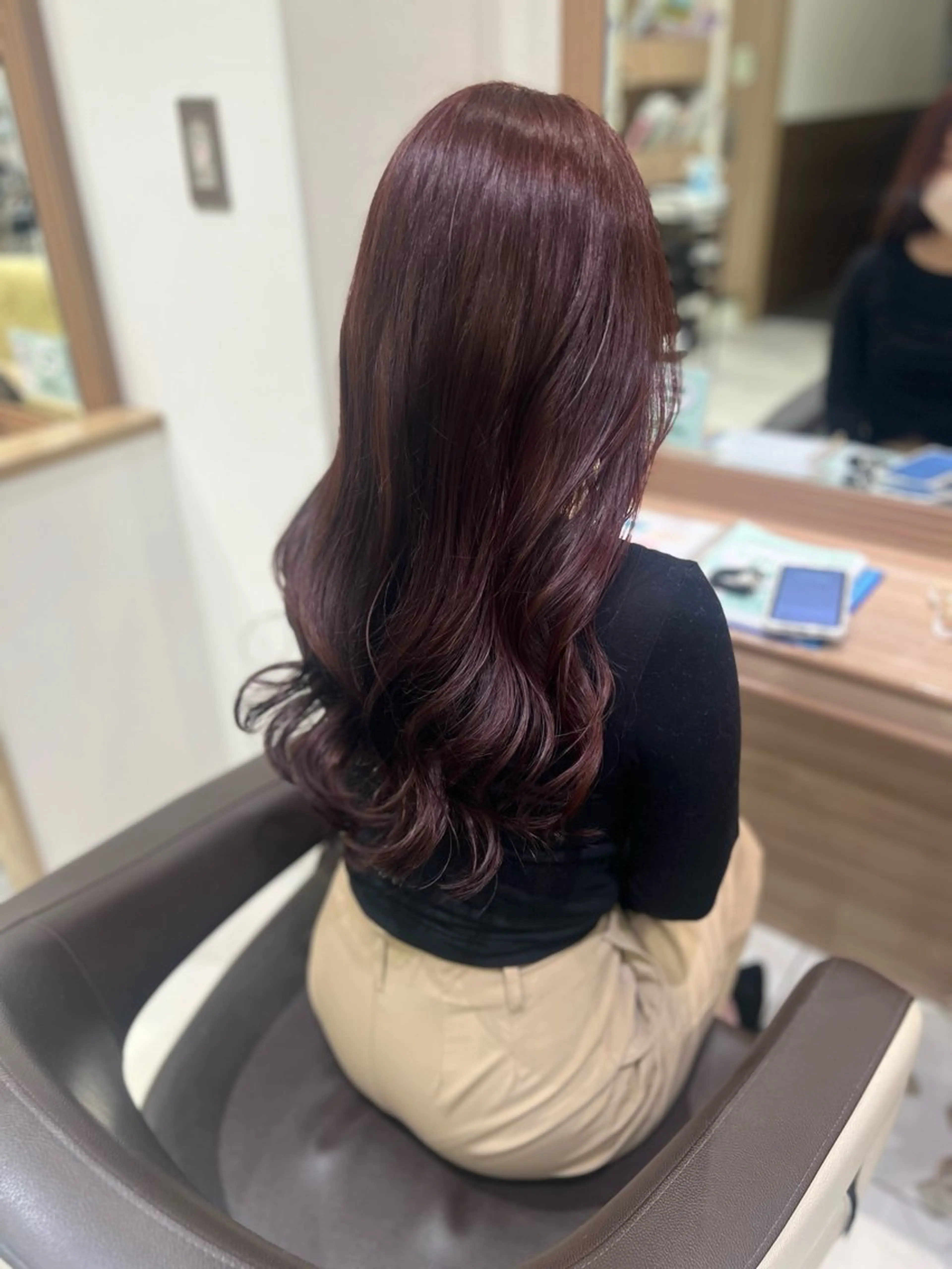 カラー ヘアカラー 中森 玲菜のヘアスタイル