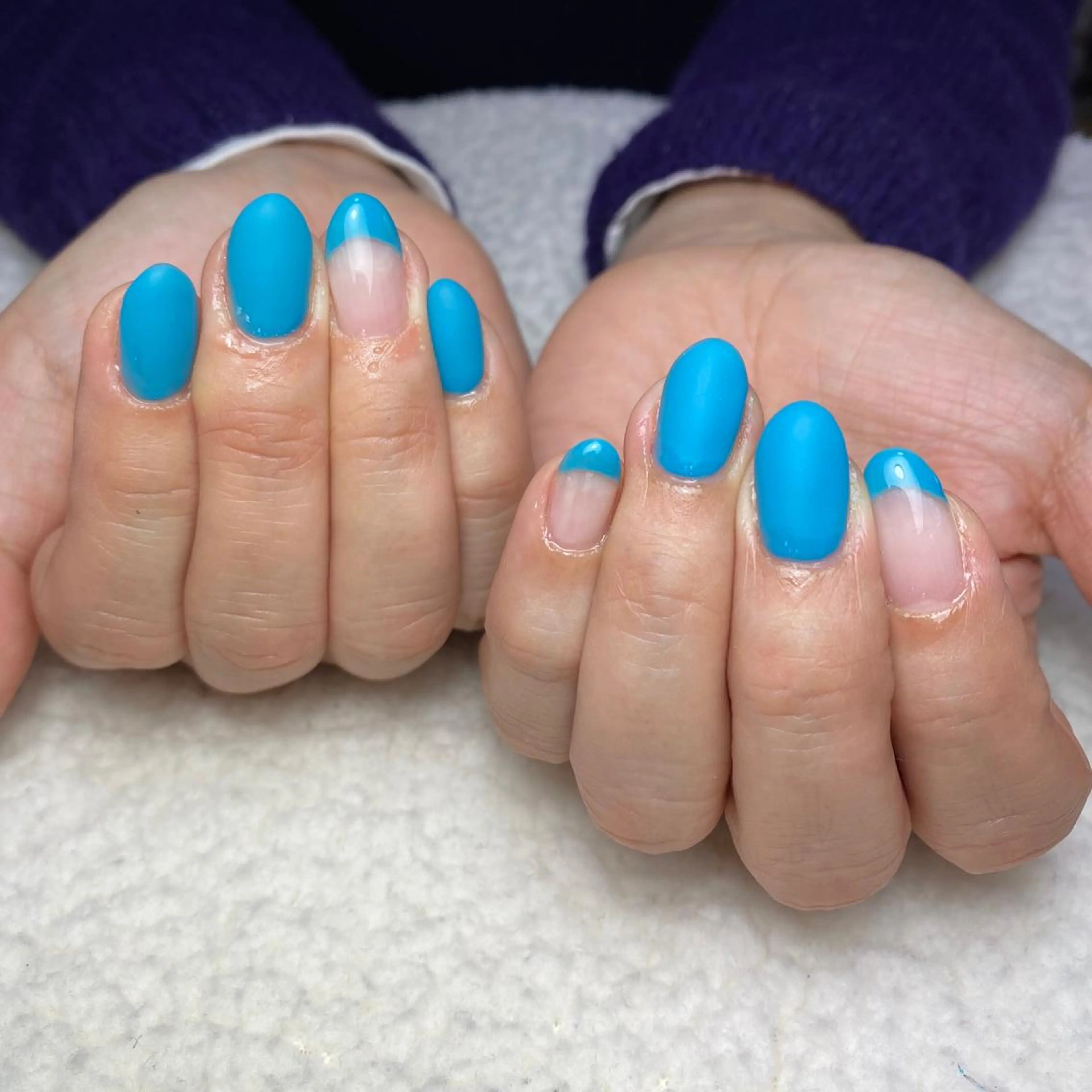 ネイル フレンチネイル ワンカラーネイル シンプルネイル 夏ネイル ハンドネイル COCO+所属・COCO +のエステ・リラクイメージ