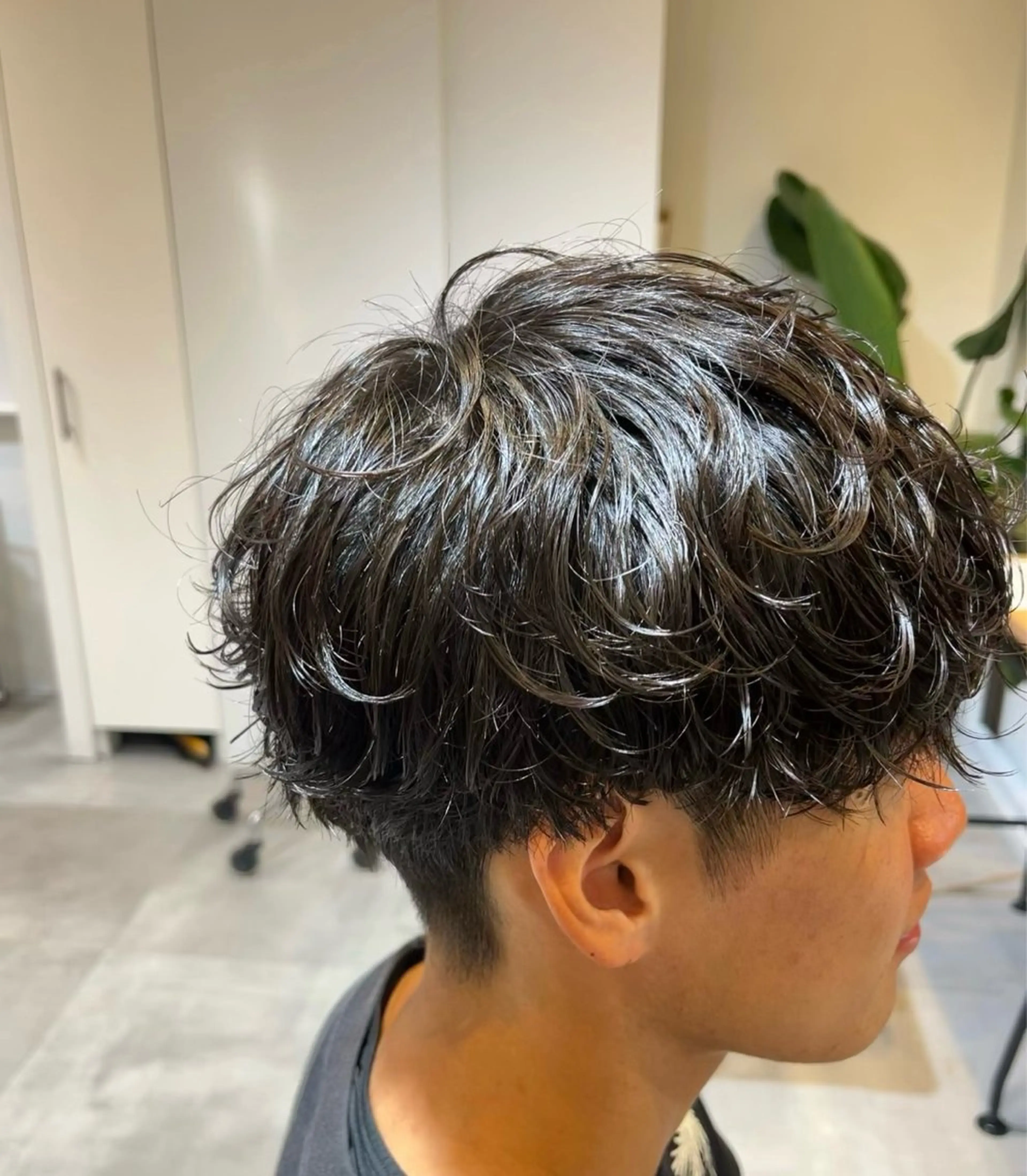 ショート パーマ メンズ カット パーマ elima横浜西口所属・fifth/シン🌿 透明感カラー/パーマのヘアスタイル