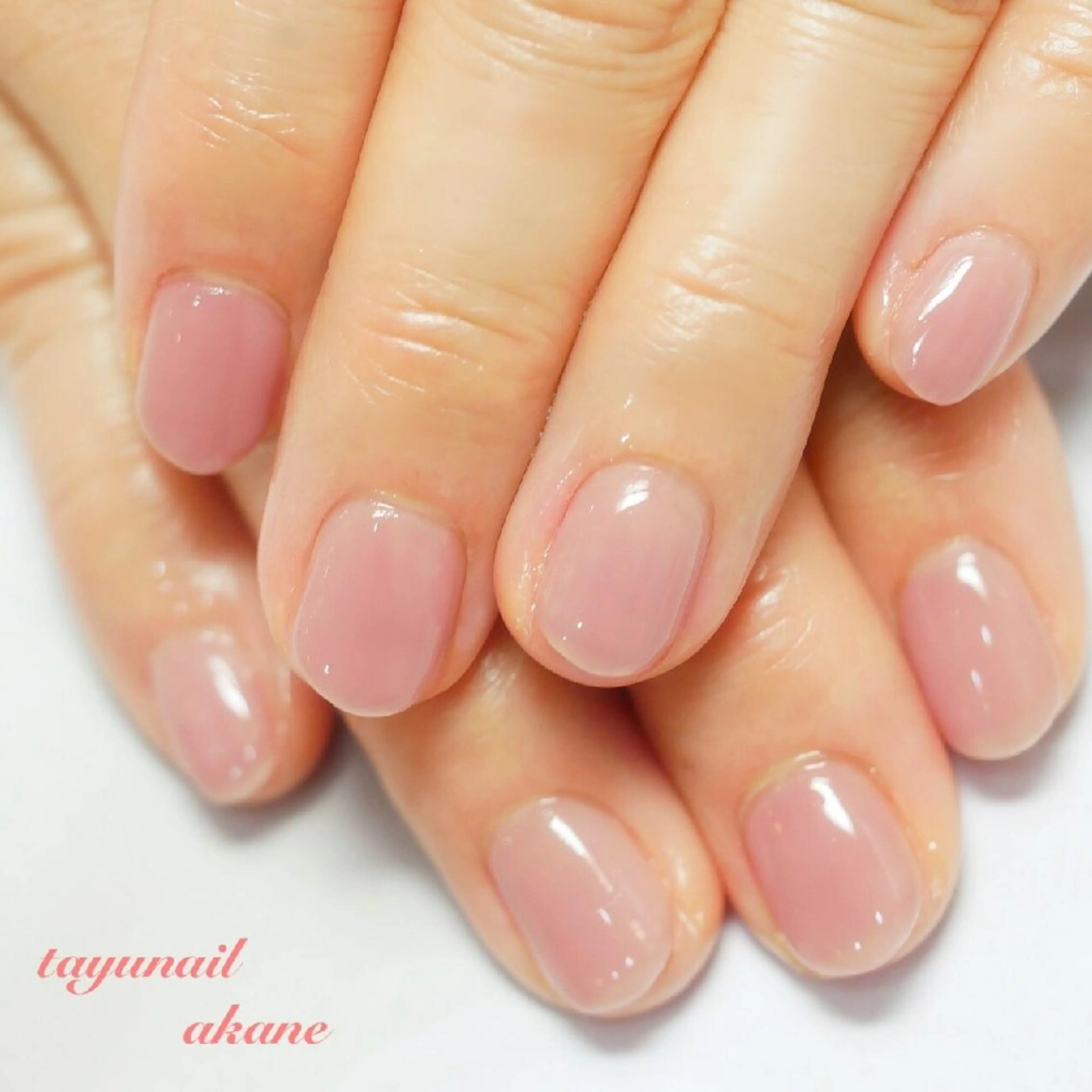 ネイル ブルー ジェルネイル ワンカラーネイル パラジェル 冬ネイル ネイルサロン 【たゆnail】のネイルデザイン