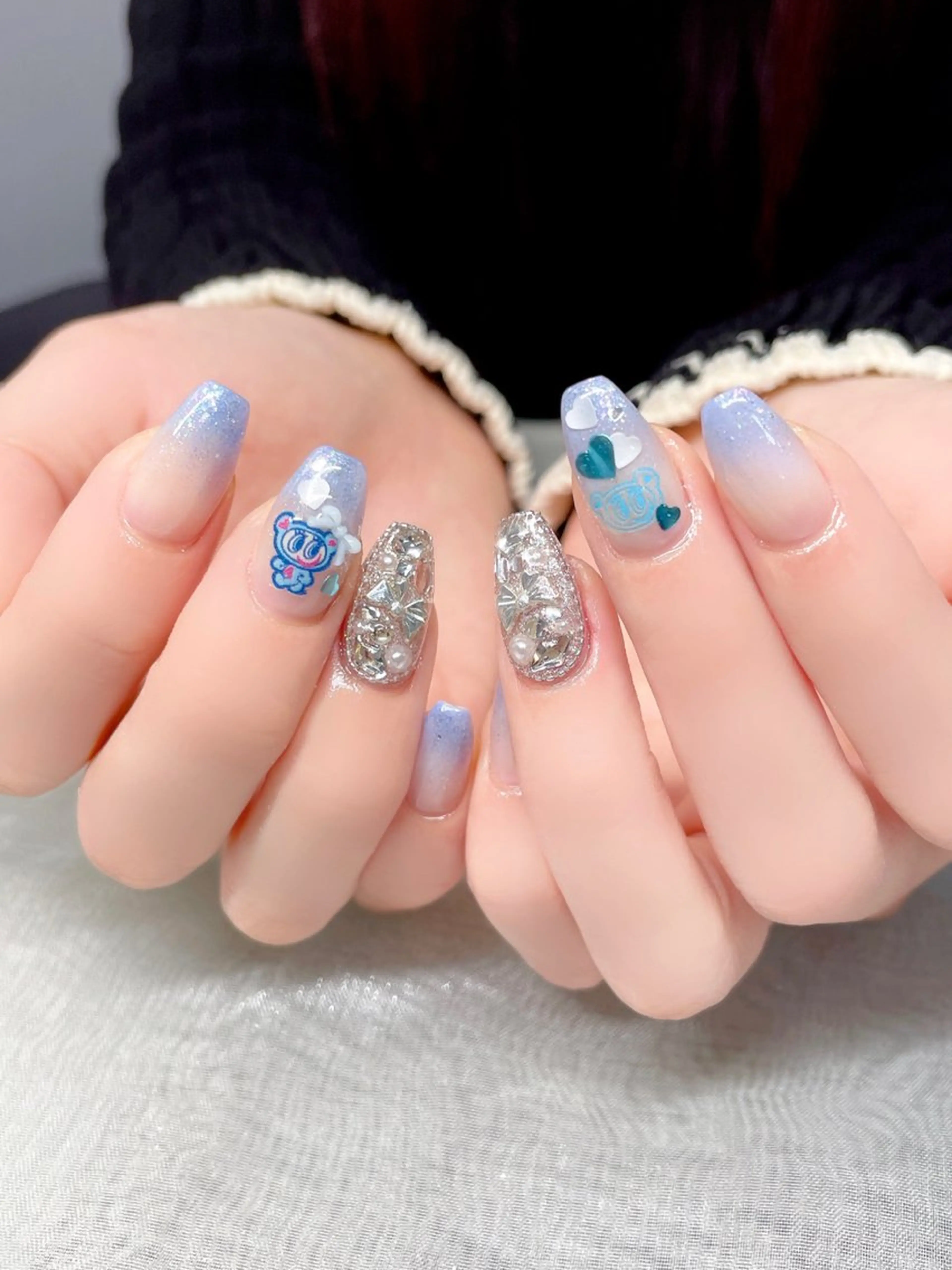ネイル ストーンネイル ハンドネイル Nailist suzuのネイルデザイン