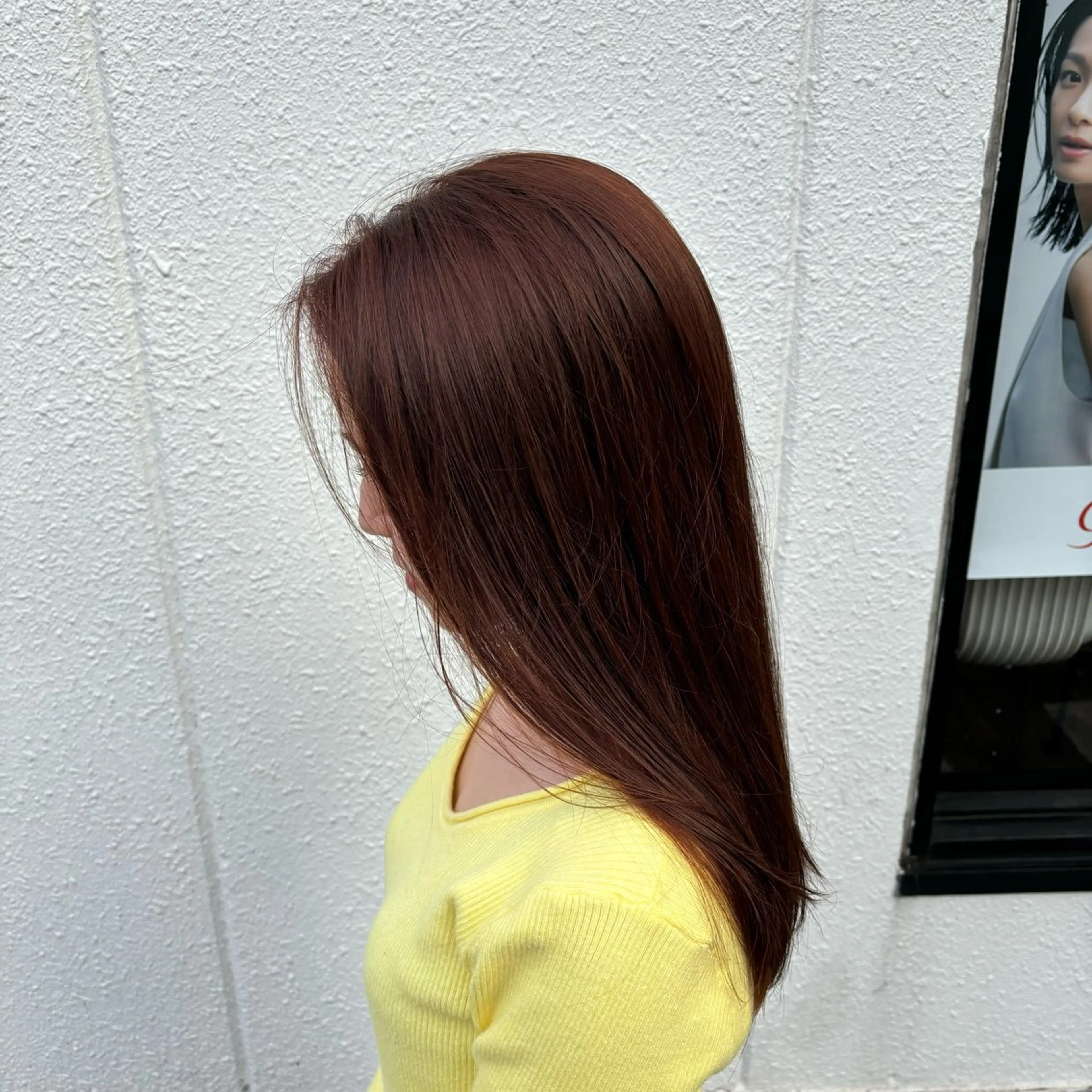 セミロング オレンジブラウン ヘアカラー 🎀ハイトーン/ 艶カラー/夕月🎀のヘアスタイル