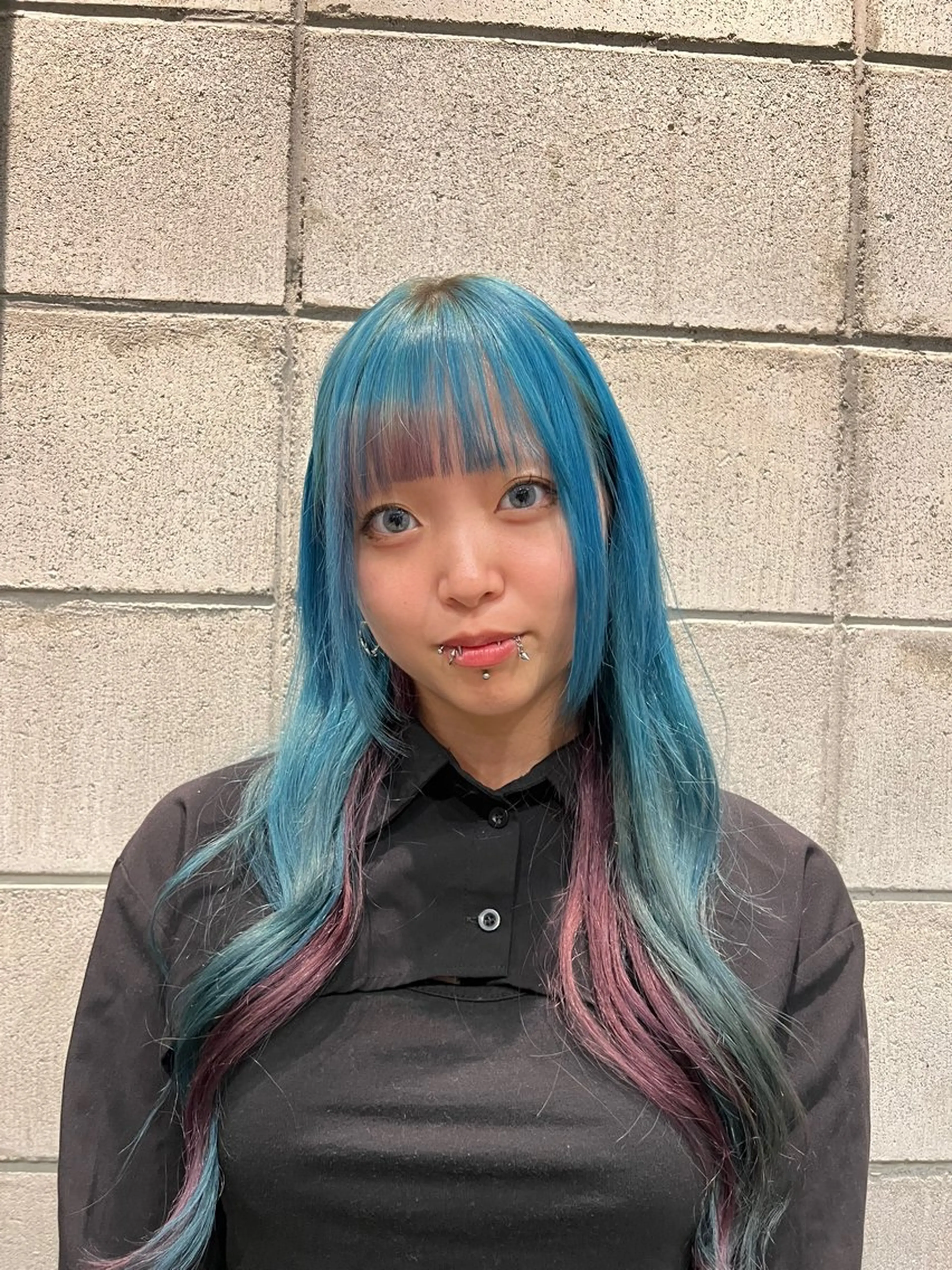 ロング カラー ヘアカラー トリートメント 博多韓国ヘア /髪質改善【美涼】のヘアスタイル