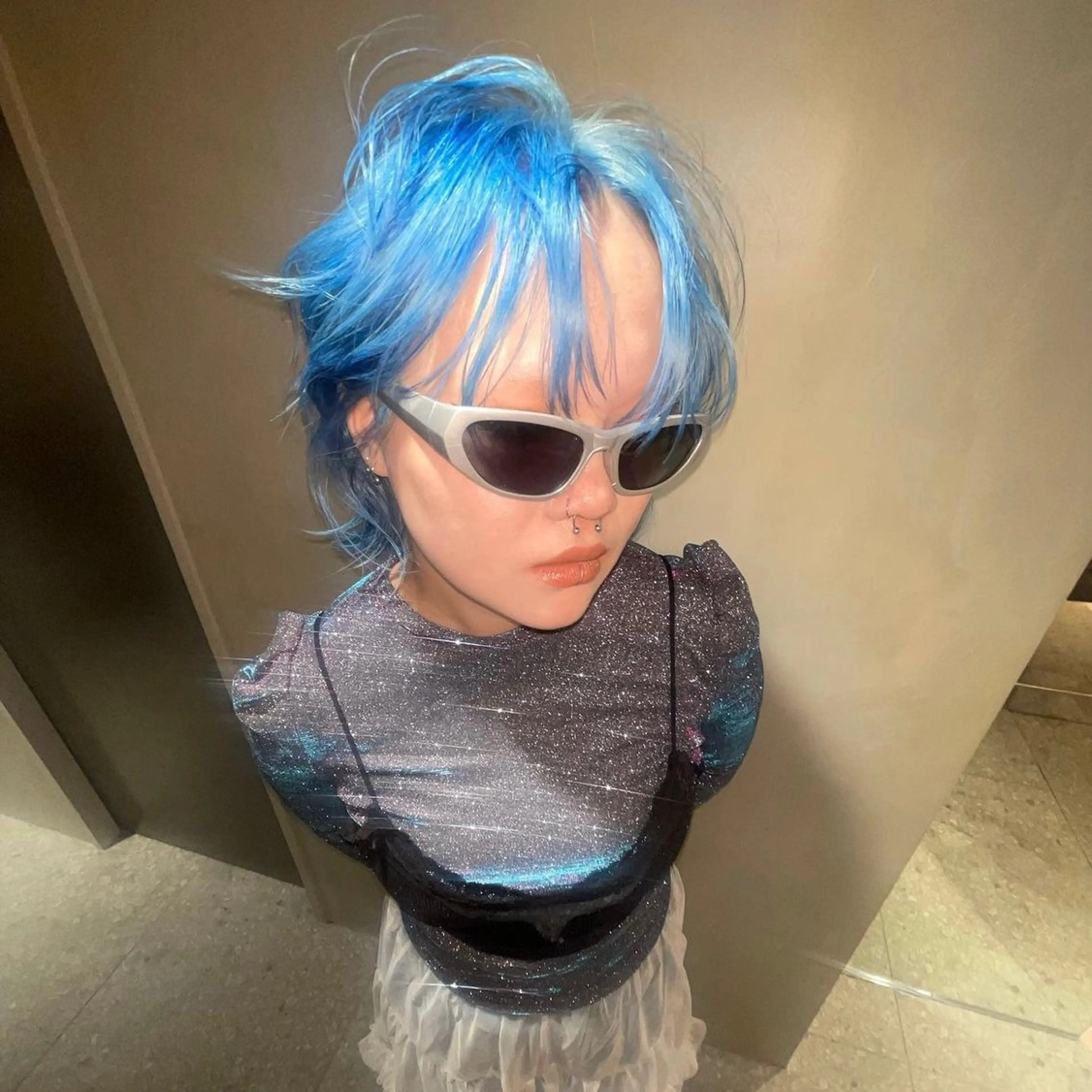 ショート カラー 花香竜太/エクステ /ハイトーンカラーのヘアスタイル