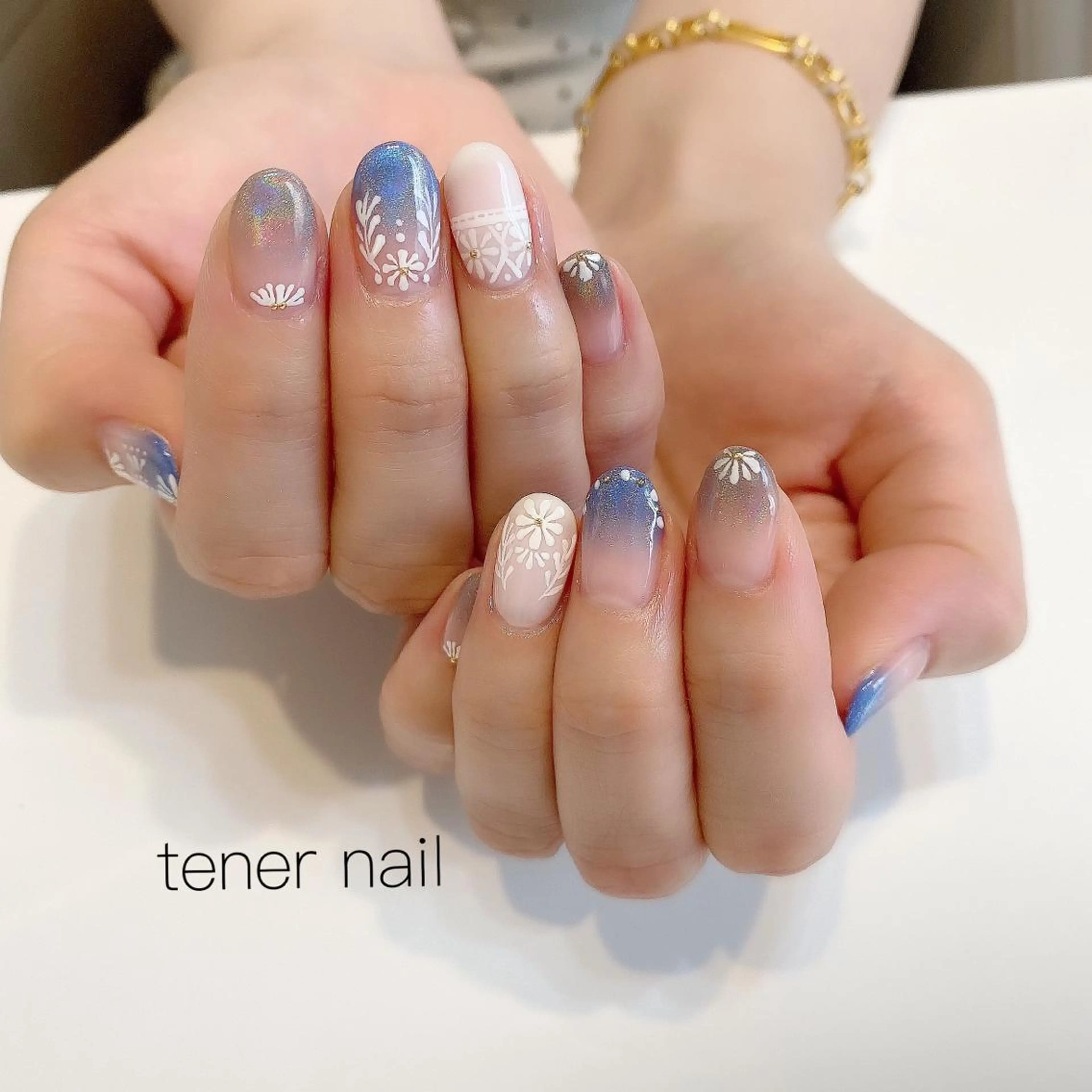 ネイル アートネイル グラデーション テネルネイル tener nailのネイルデザイン