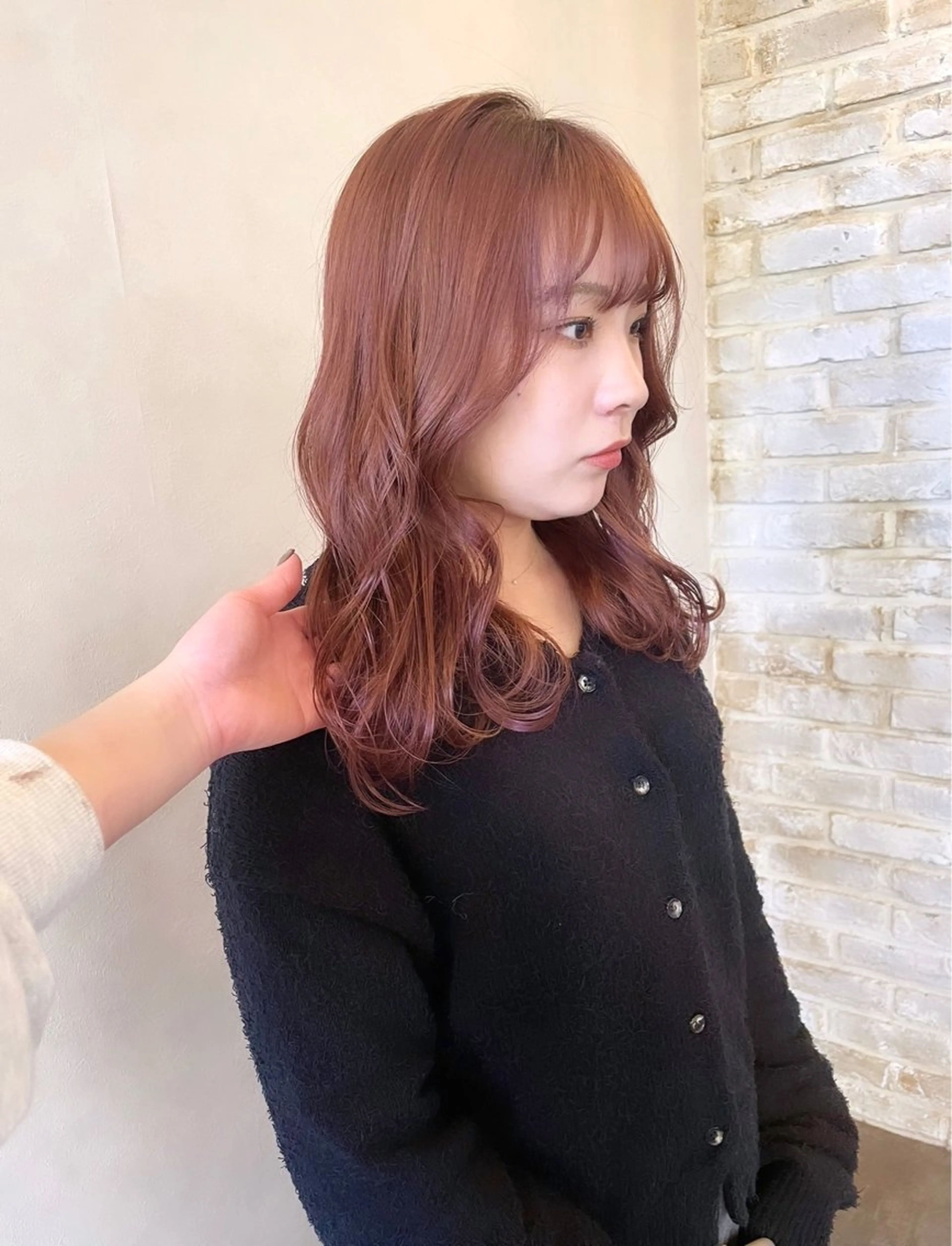 ミディアム カラー ヘアカラー 柔らかhair🤍 Rinaのヘアスタイル