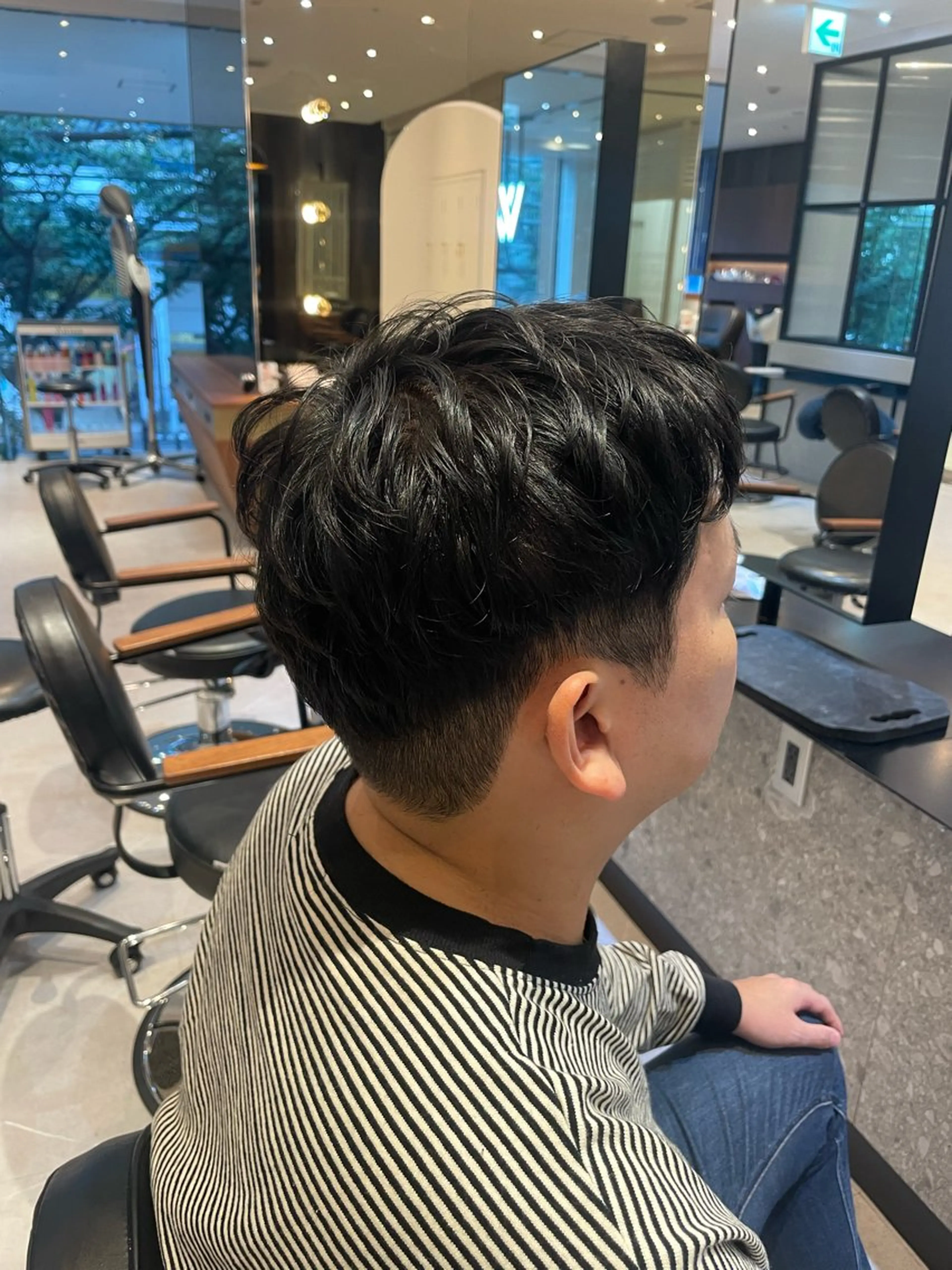 メンズ オリーブカラー🫒/ ハッシュカット/みゆのヘアスタイル