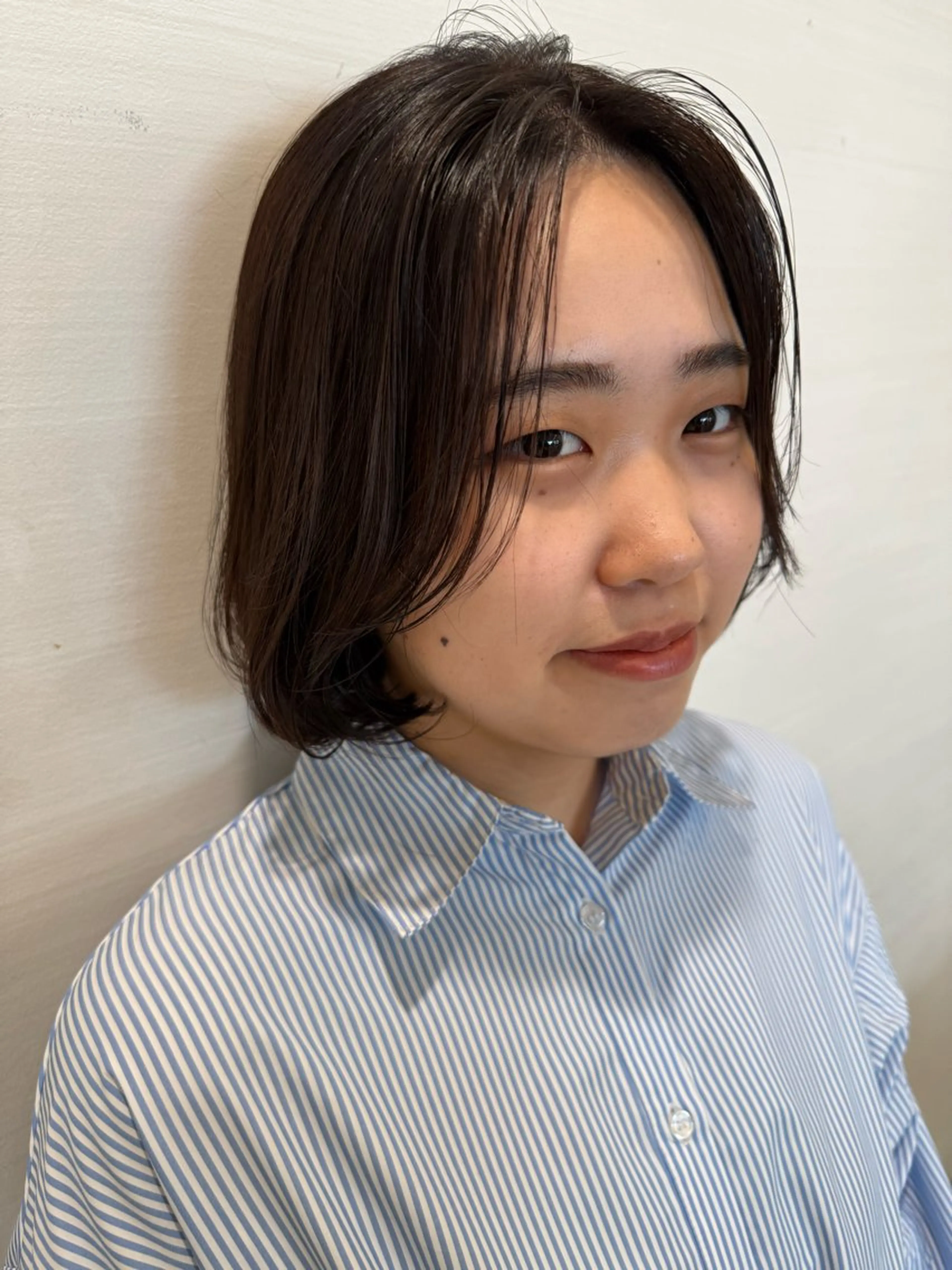 ミディアム カット 松下仁美 /切りっぱなしボブのヘアスタイル