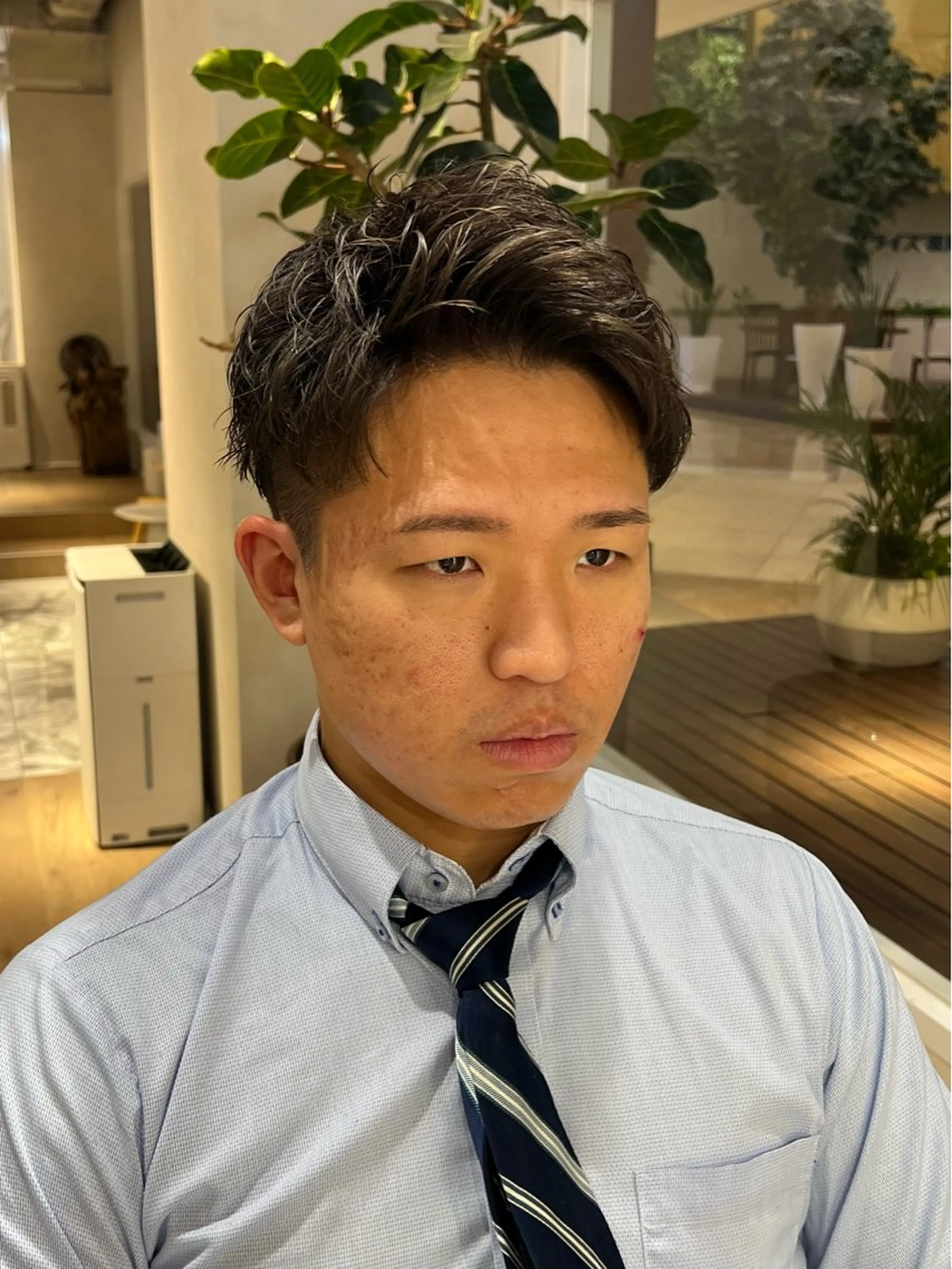 メンズ アイブロウ カット 梅田茶屋町メンズ 専門美容師 山元一平のヘアスタイル