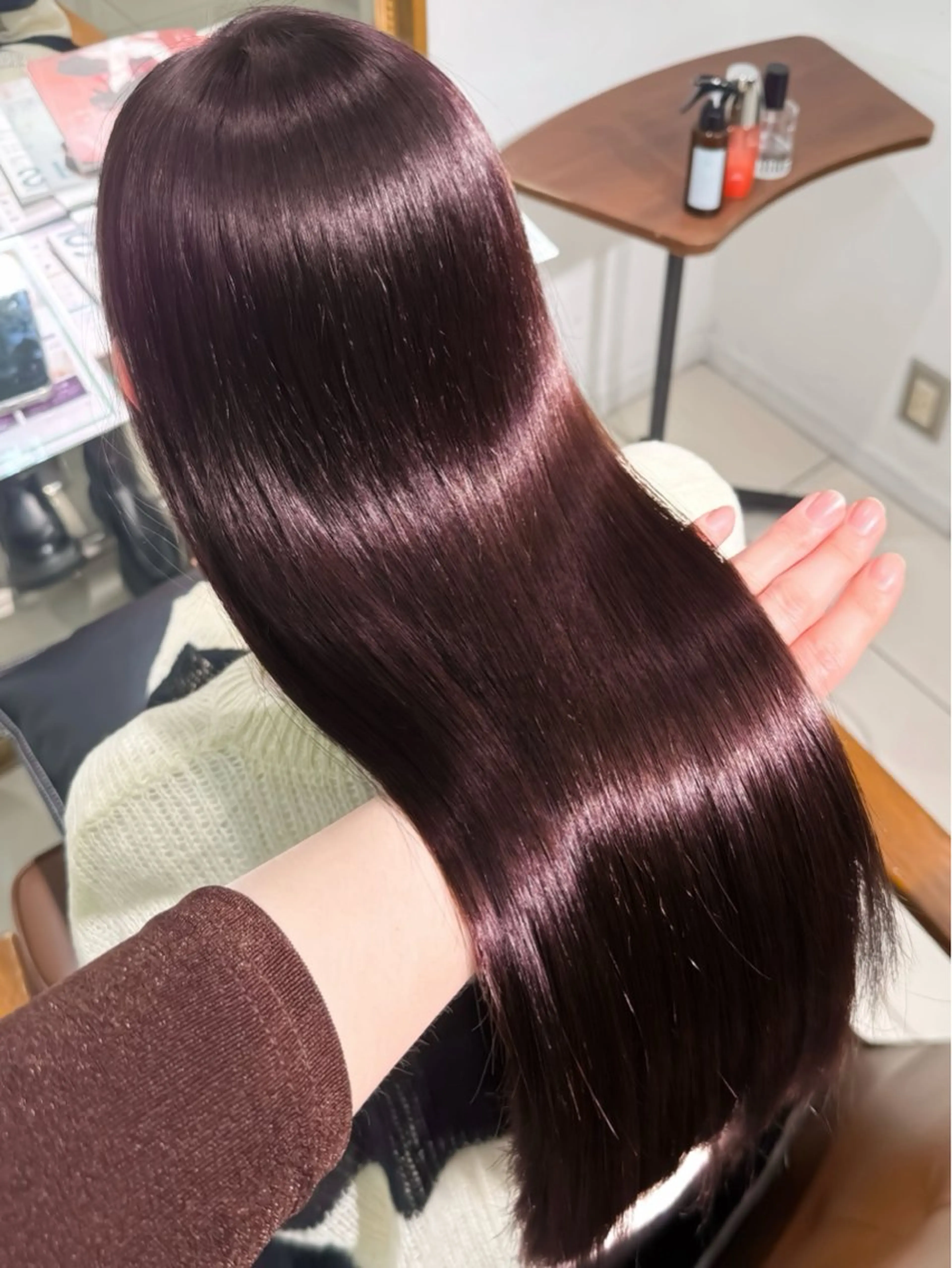 ロング カラー カット ヘアカラー トリートメント 髪質改善”透け感" カラー/Hono🪞のヘアスタイル
