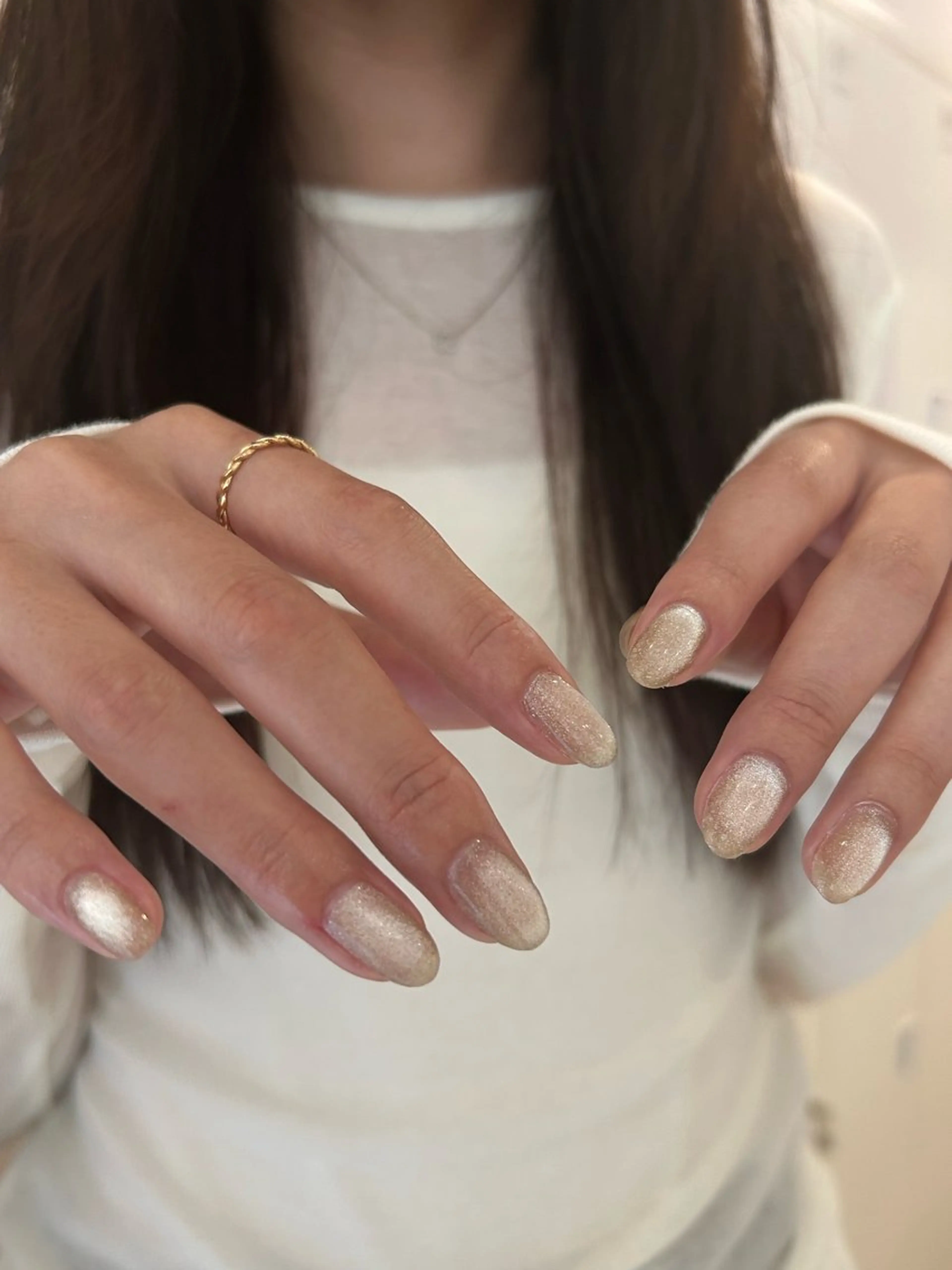 ネイル キラキラネイル ラメ(グリッター) DEEokazaki momona.Gのネイルデザイン