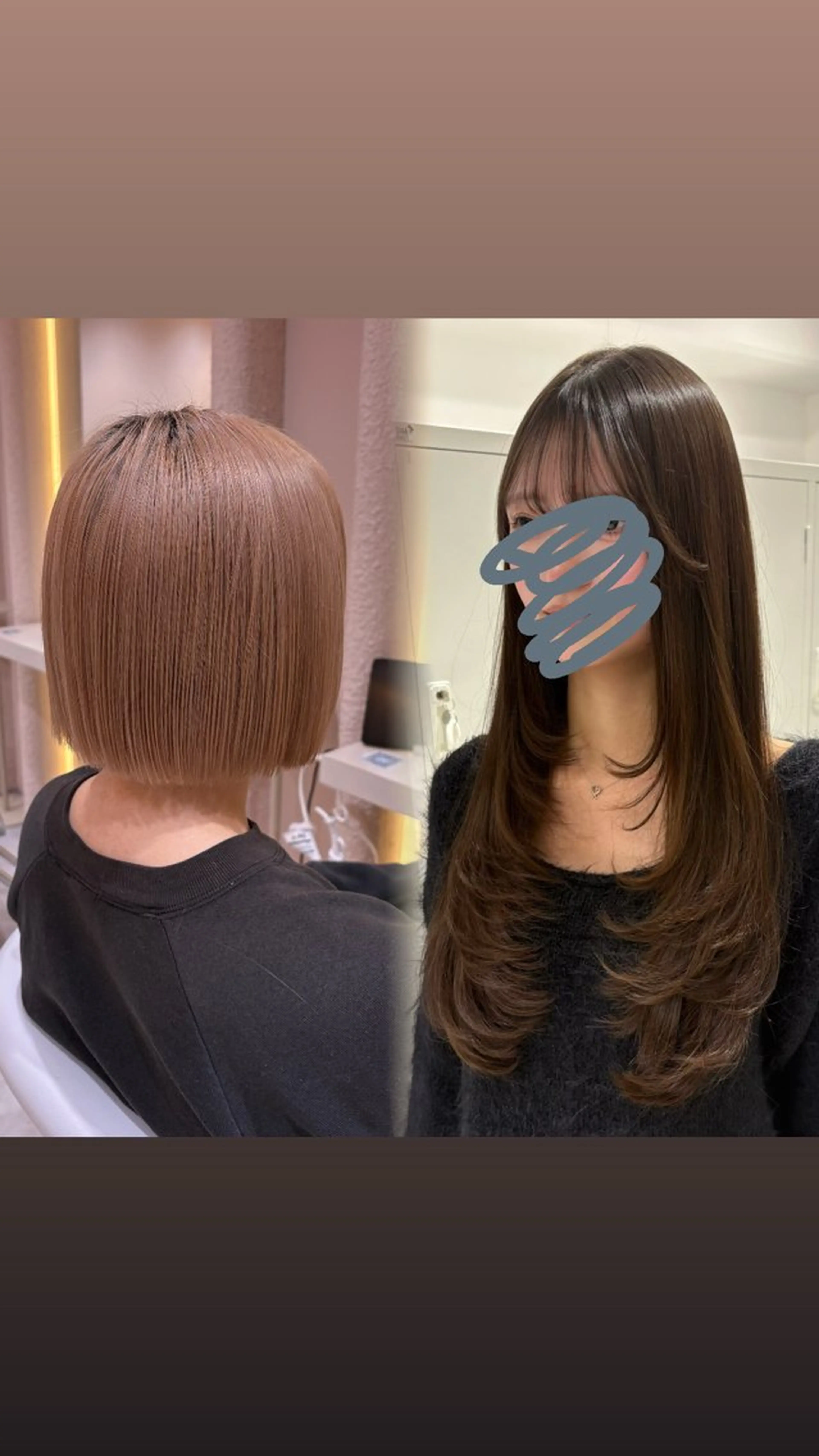 ロング レイヤーカット/ 透明感カラー/めいのヘアスタイル