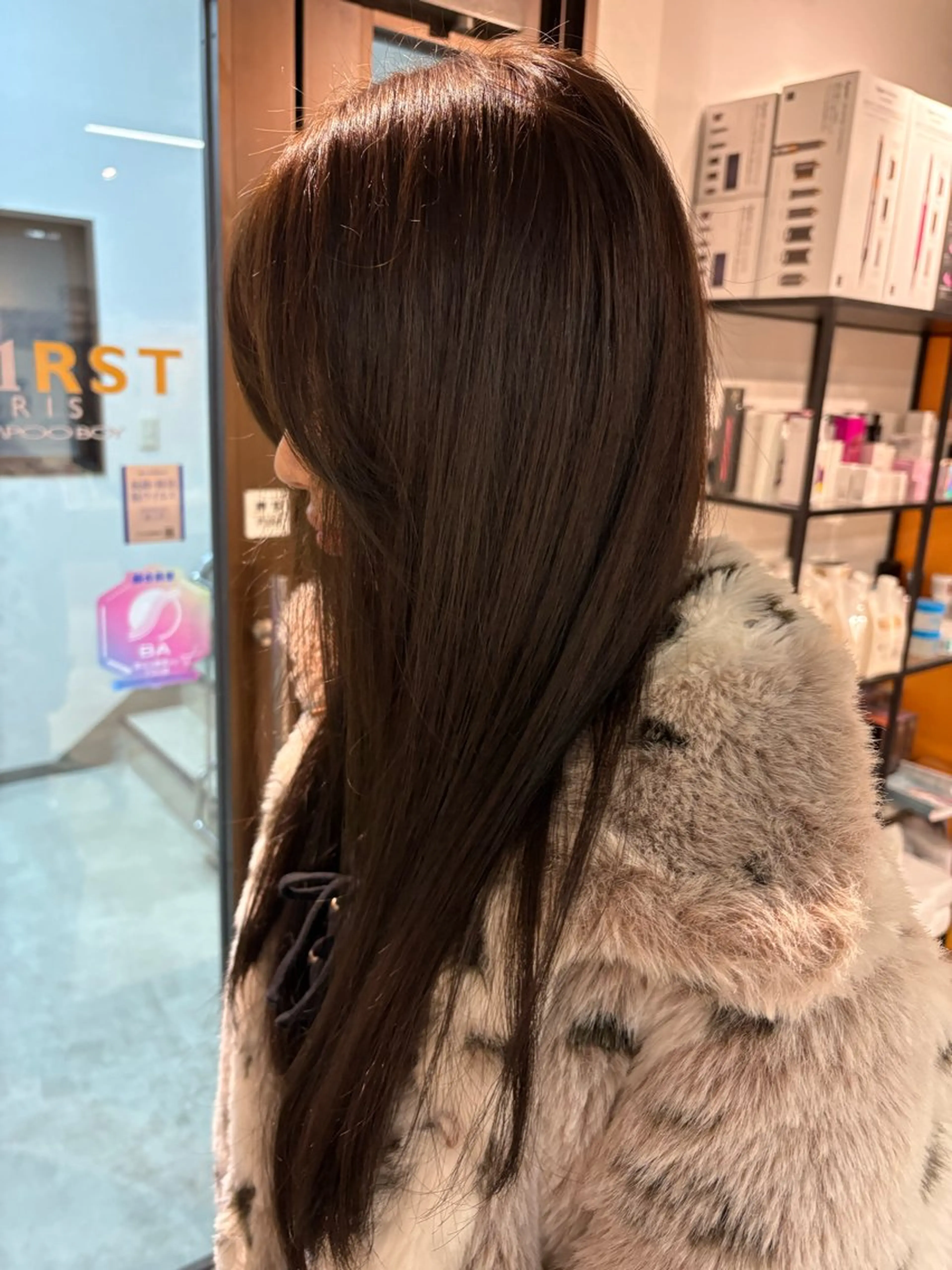 ロング カラー ベージュカラー オリーブベージュ ヘアカラー Yuri ~コワファースト長崎のヘアスタイル