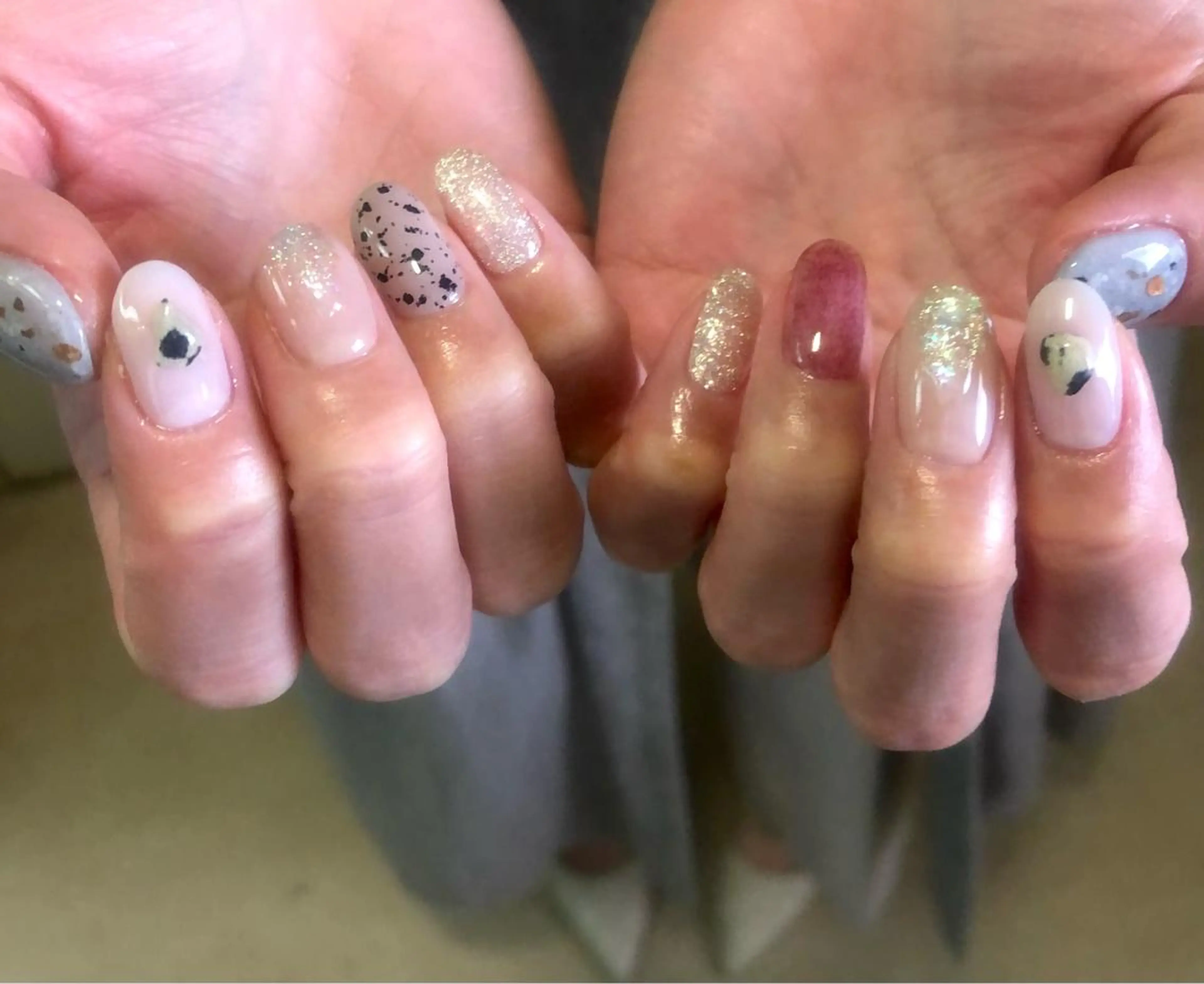 ネイル パラあり！フィルイン 美フォルムのネイルデザイン