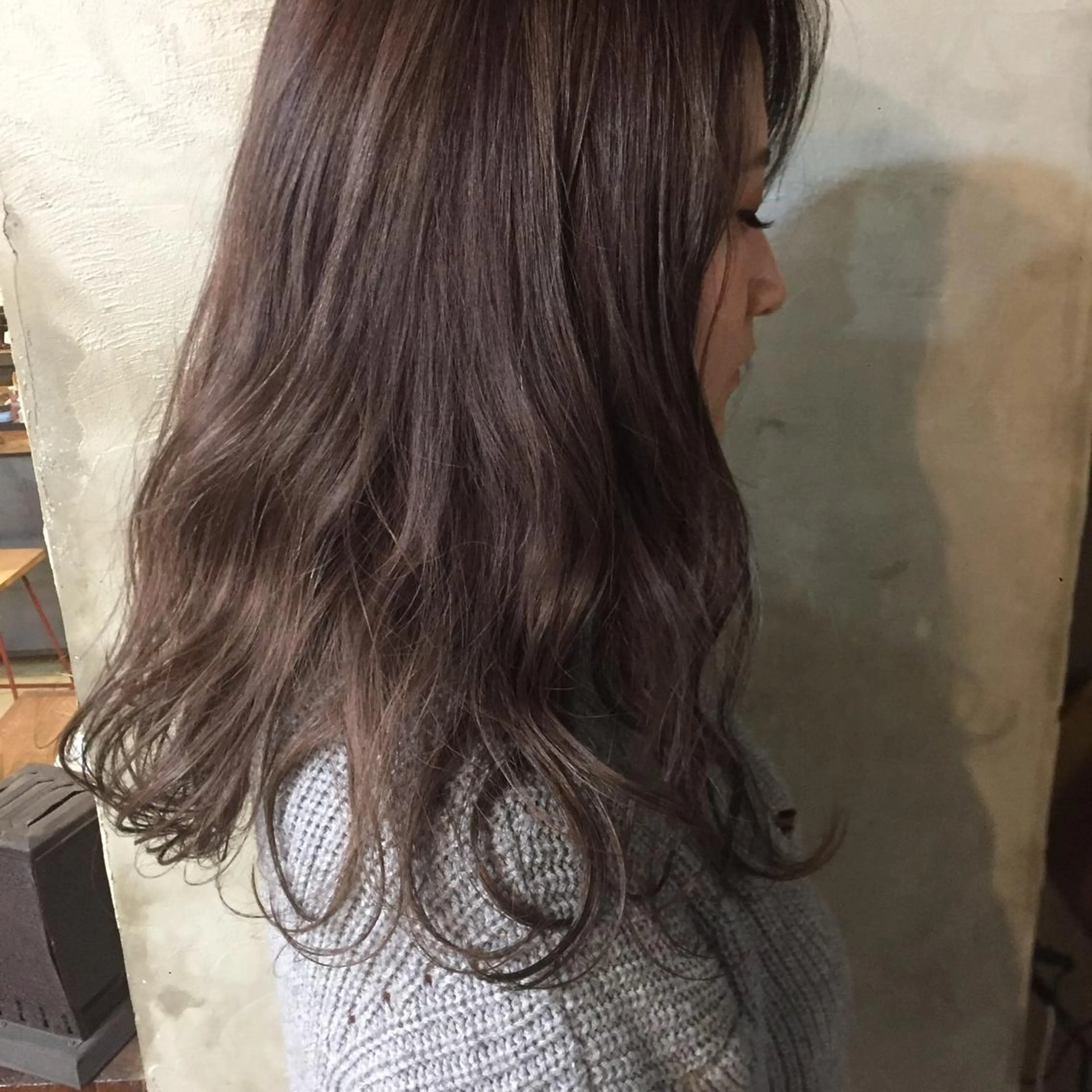 ロング カラー パーマ ヘアアレンジ 川上 智汐のヘアスタイル