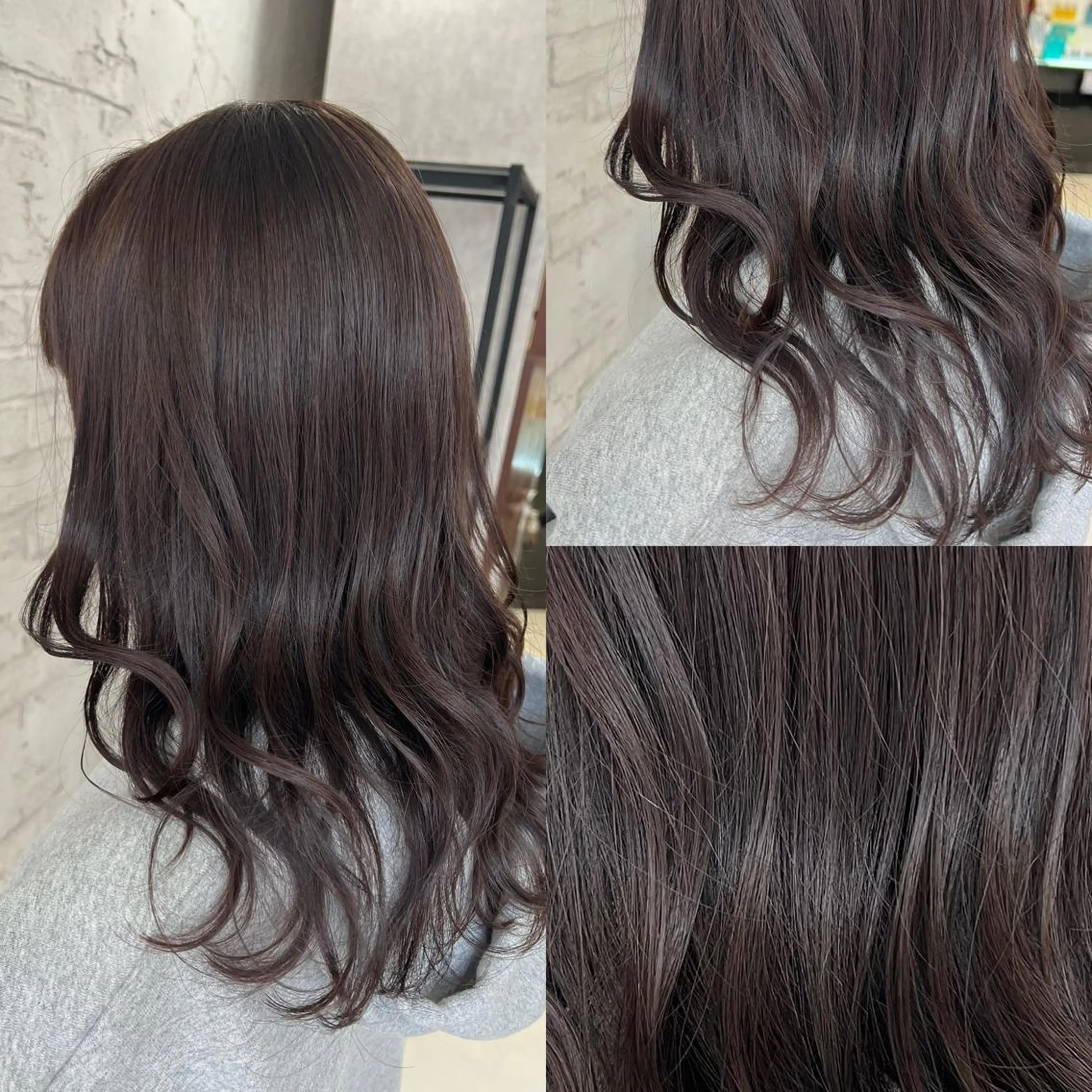 セミロング カラー エクステ＆艶カラー 🎀YURINA🎀のヘアスタイル