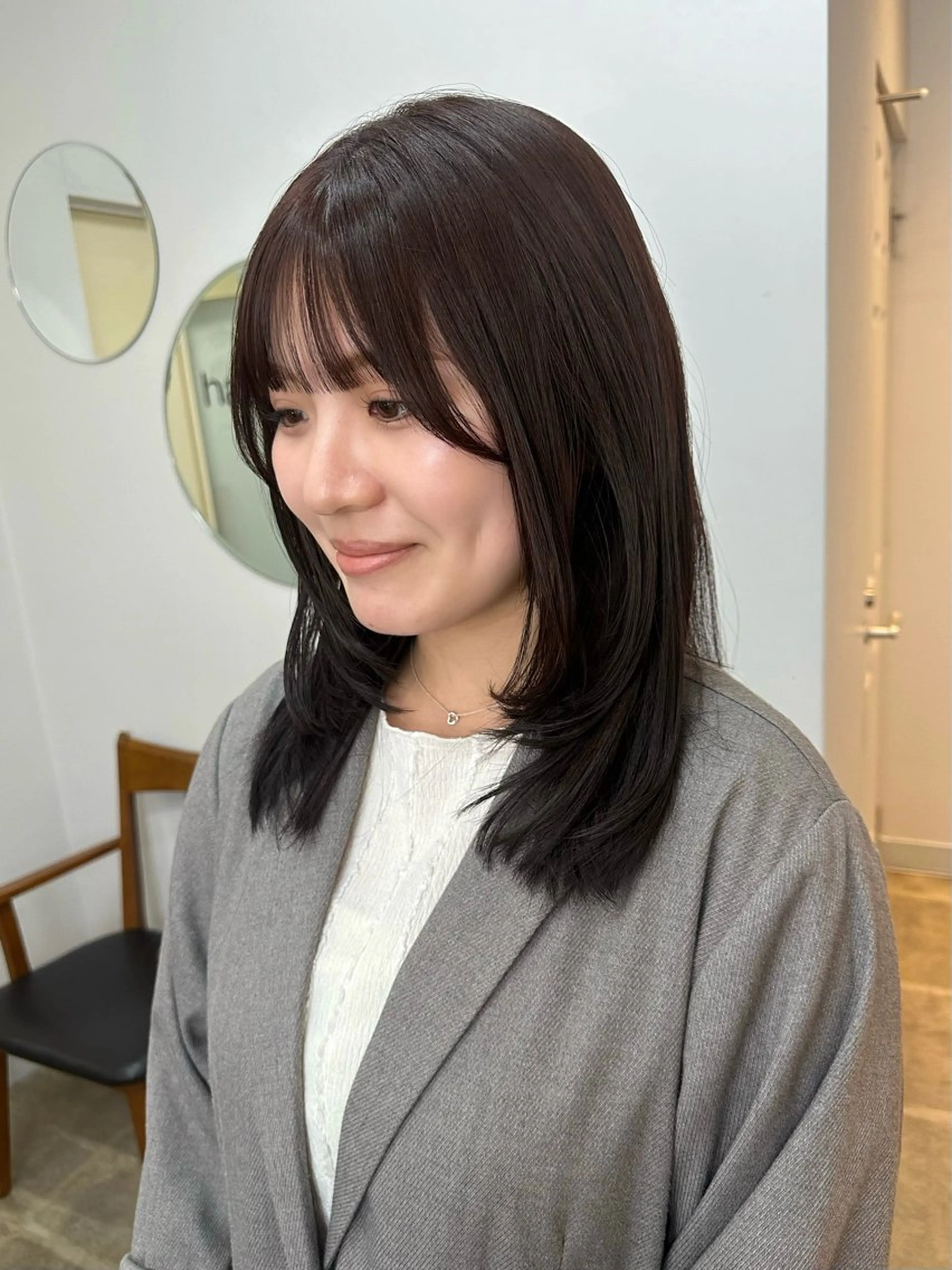 ミディアム レイヤーカット 四日市/レイヤー /似合わせカットのヘアスタイル