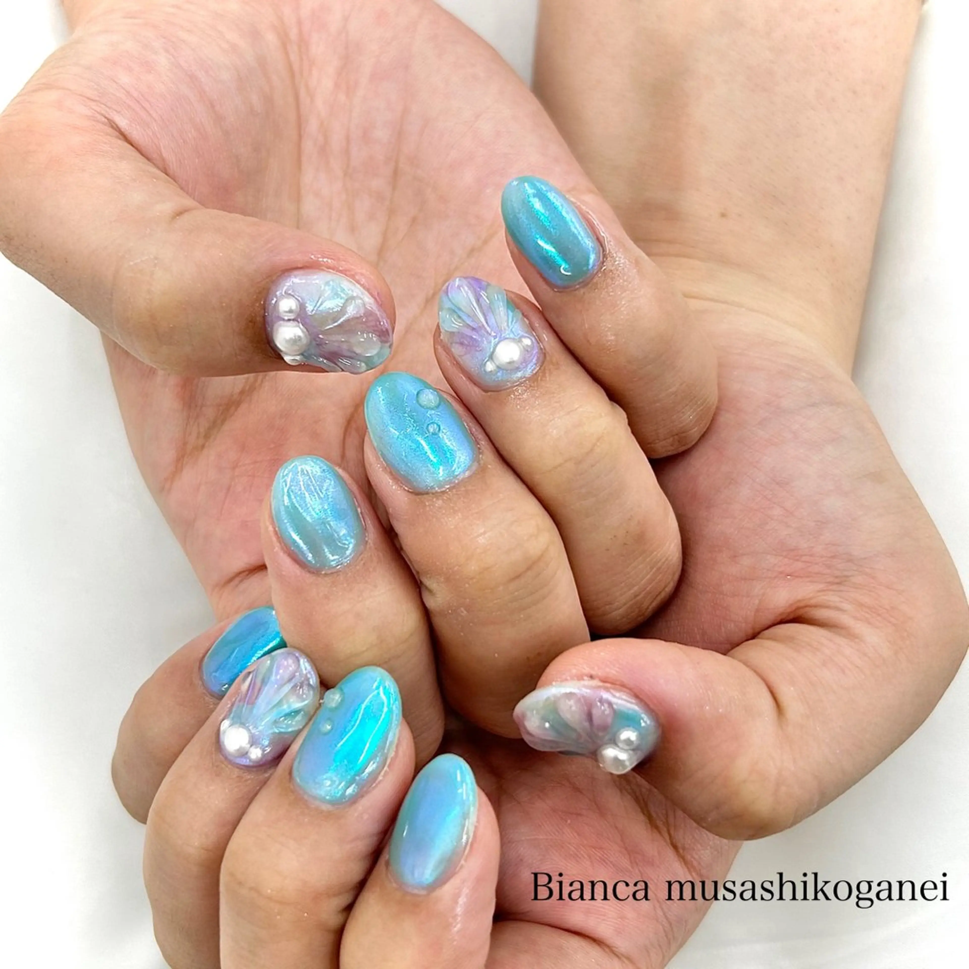 ネイル ハンドネイル Bianca 武蔵小金井　ほしののネイルデザイン