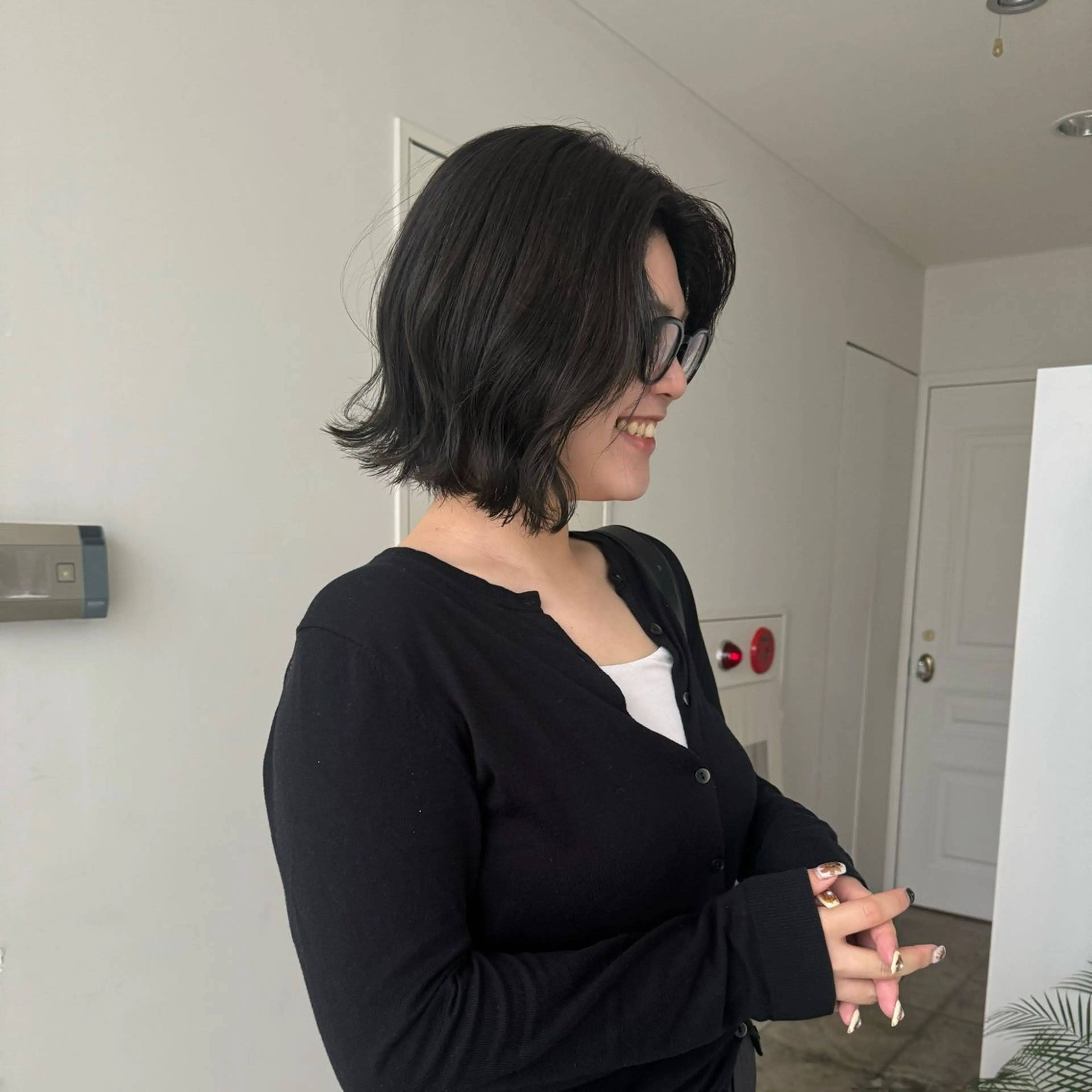 ショート カラー オリーブカラー カット ヘアカラー 梅田美容室/レイヤー カット/ナナミ🎞のヘアスタイル