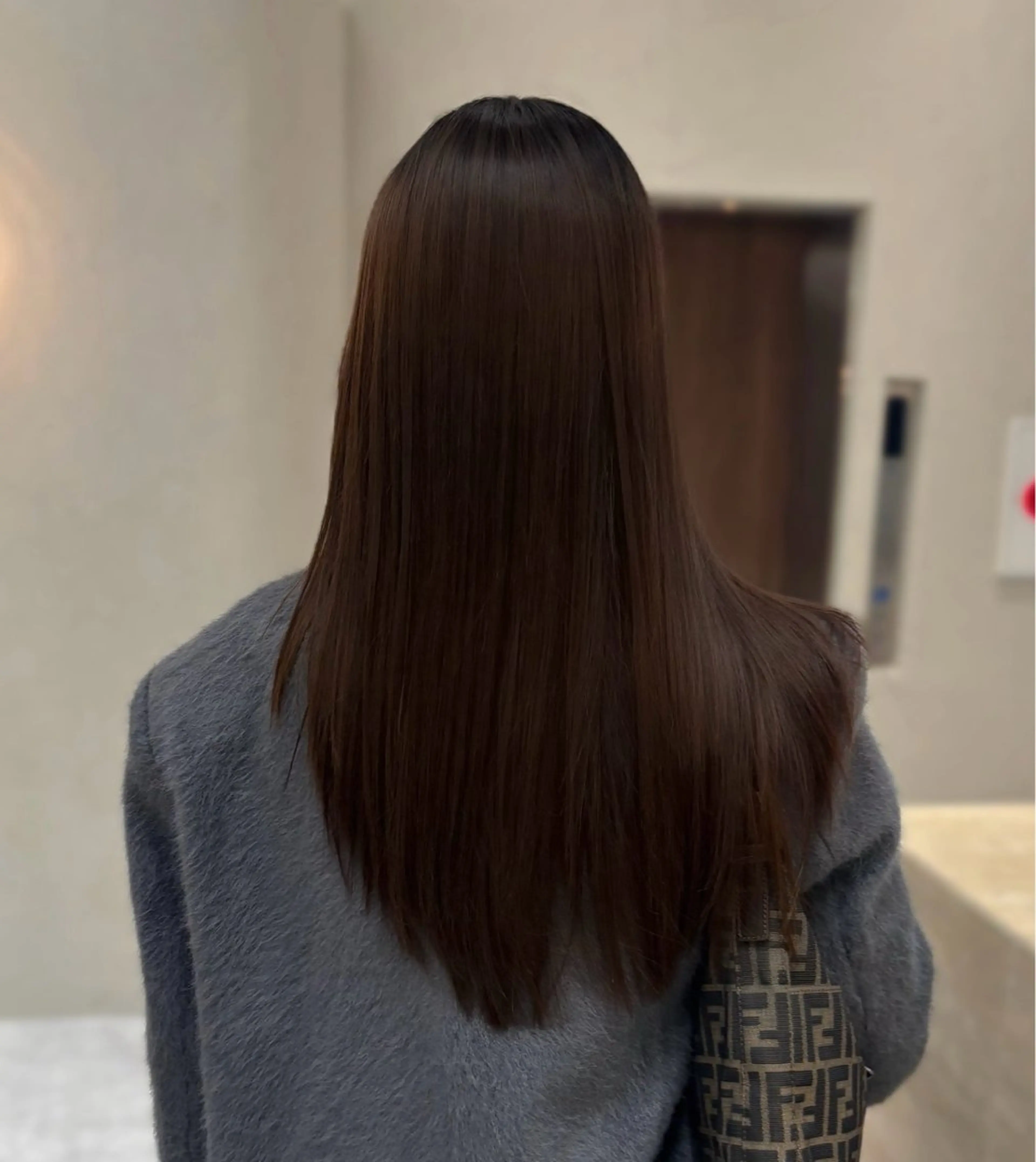 ロング カラー 酸性ストレート カット 縮毛矯正 ナツミ/透明感カラー /酸性縮毛矯正のヘアスタイル