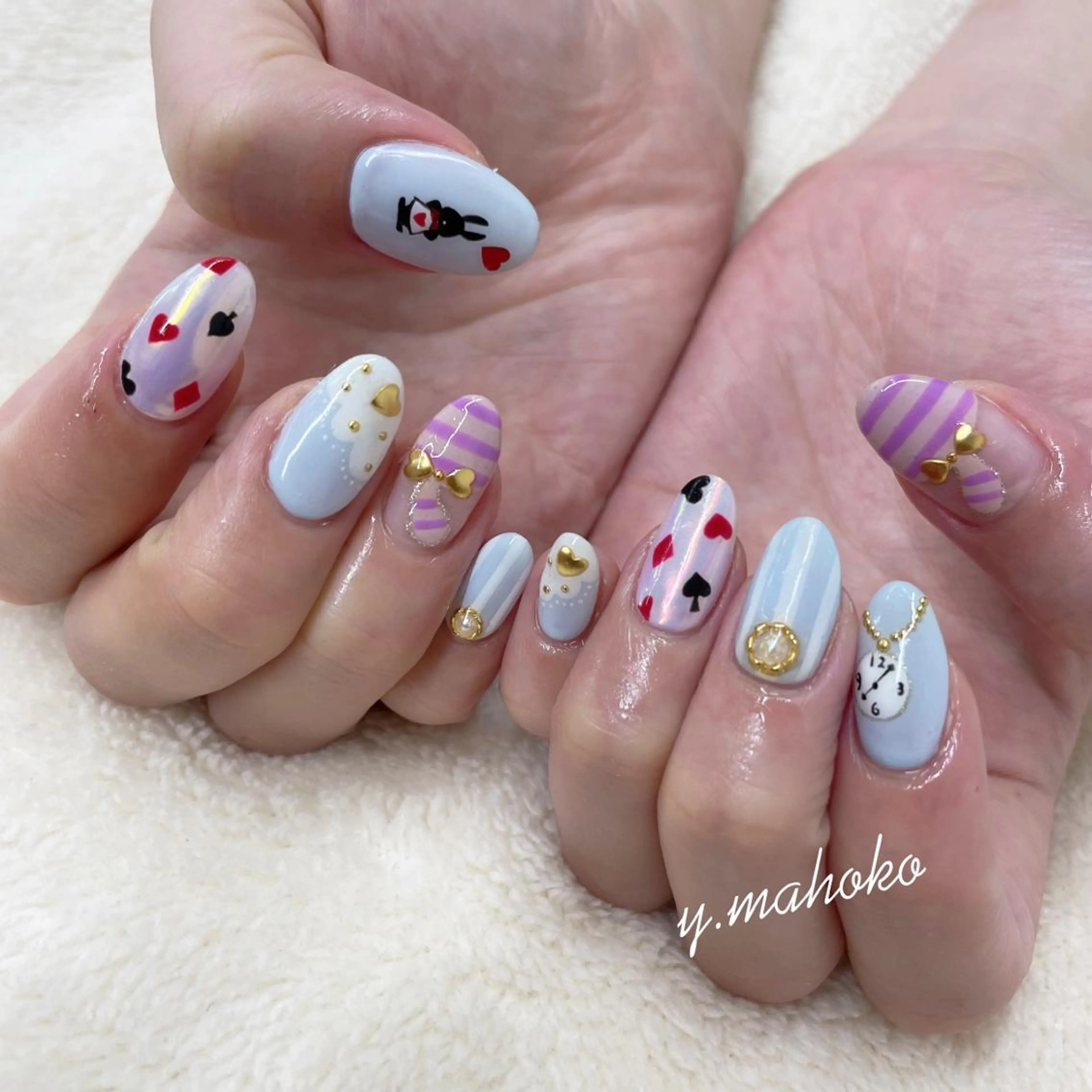 ネイル ハンドネイル パラジェル有/ 長さだし/mahoのネイルデザイン