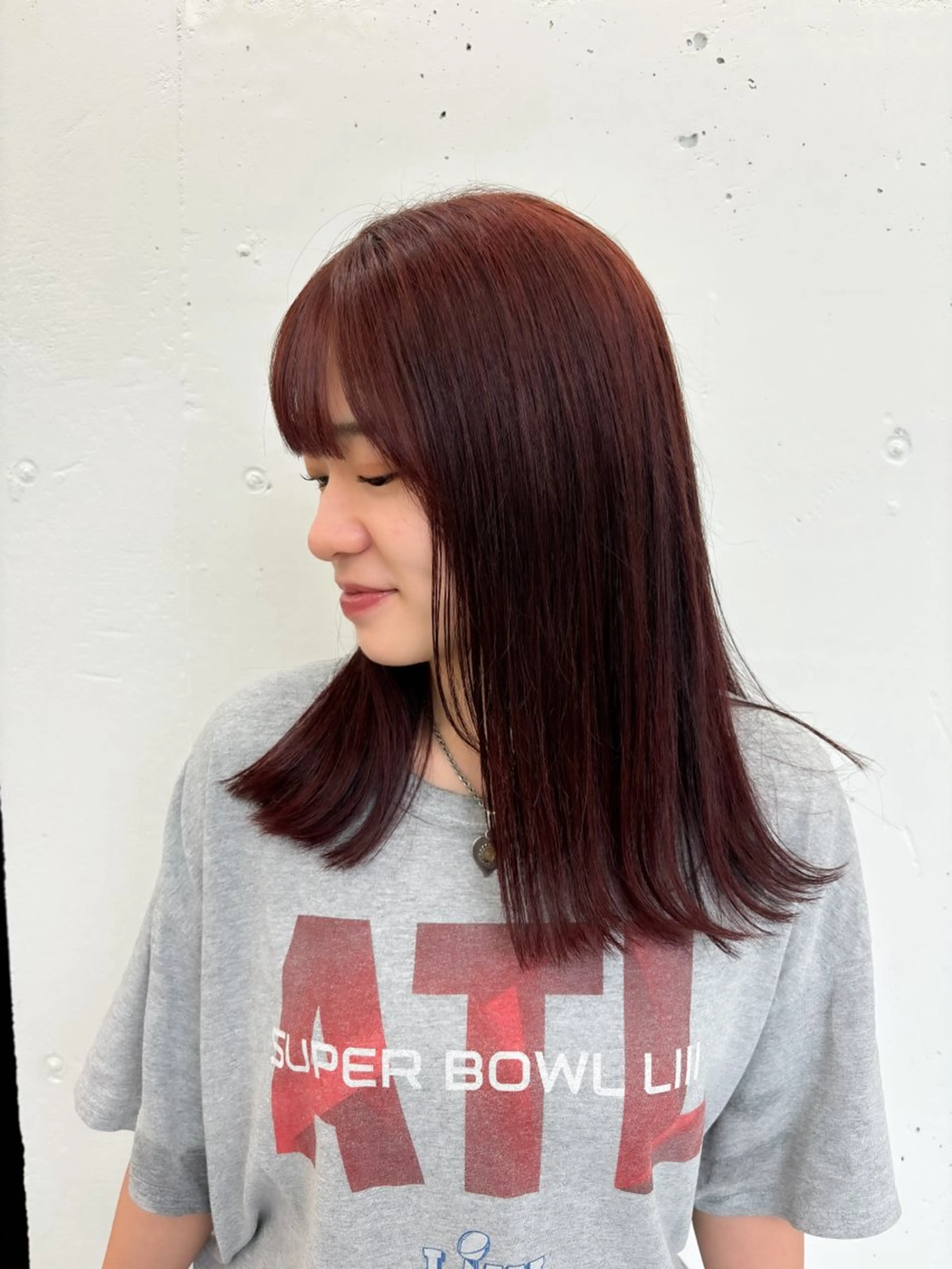 セミロング カラー ヘアアレンジ ダブルカラー ヘアカラー トリートメント 夕羽夢🍓矢場/ 透明感カラーのヘアスタイル