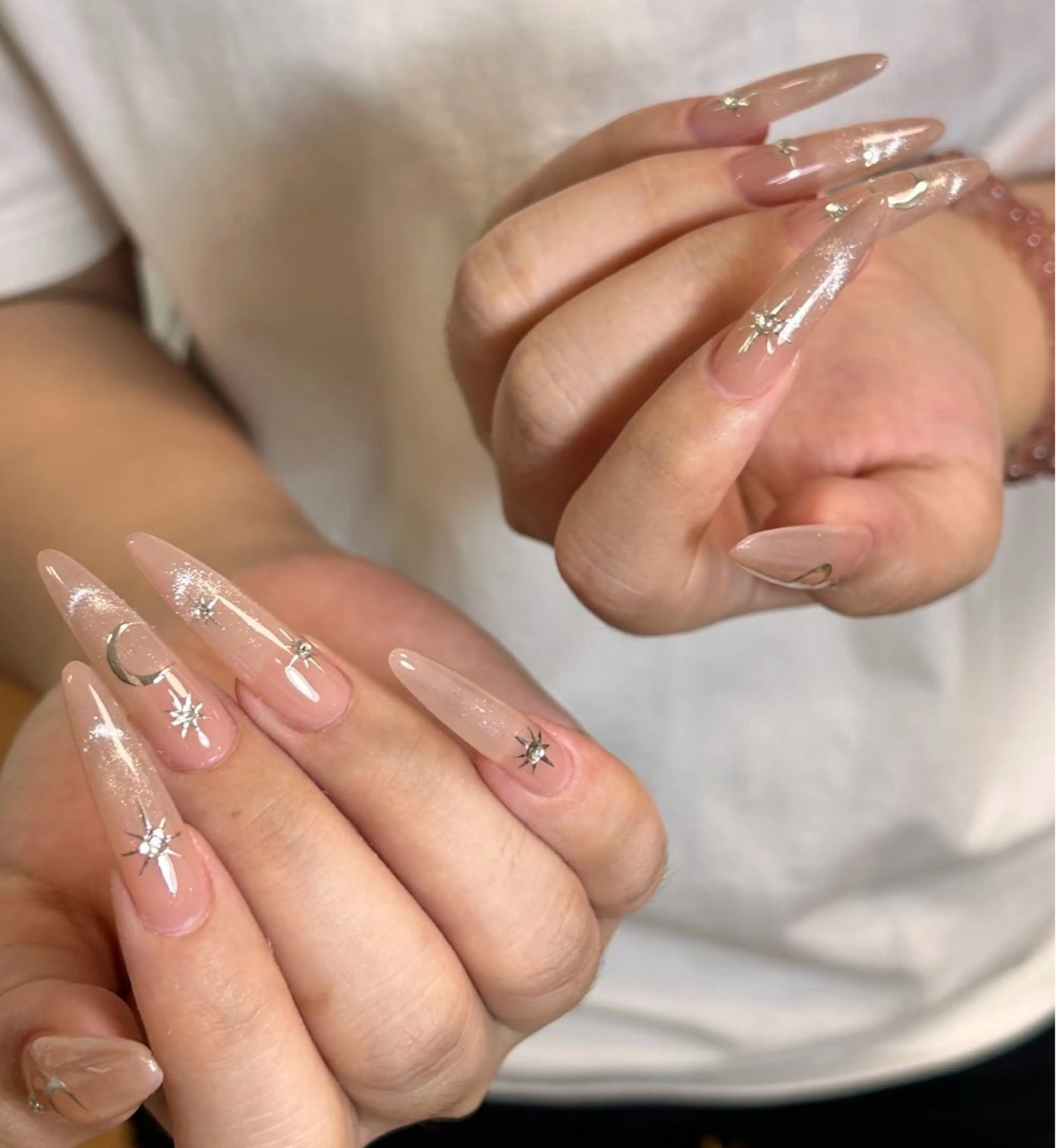 ネイル アートネイル フットネイル ジェルネイル マグネットネイル 持ち込み ハンドネイル B·U Nail大宮 長さだし専門店のネイルデザイン