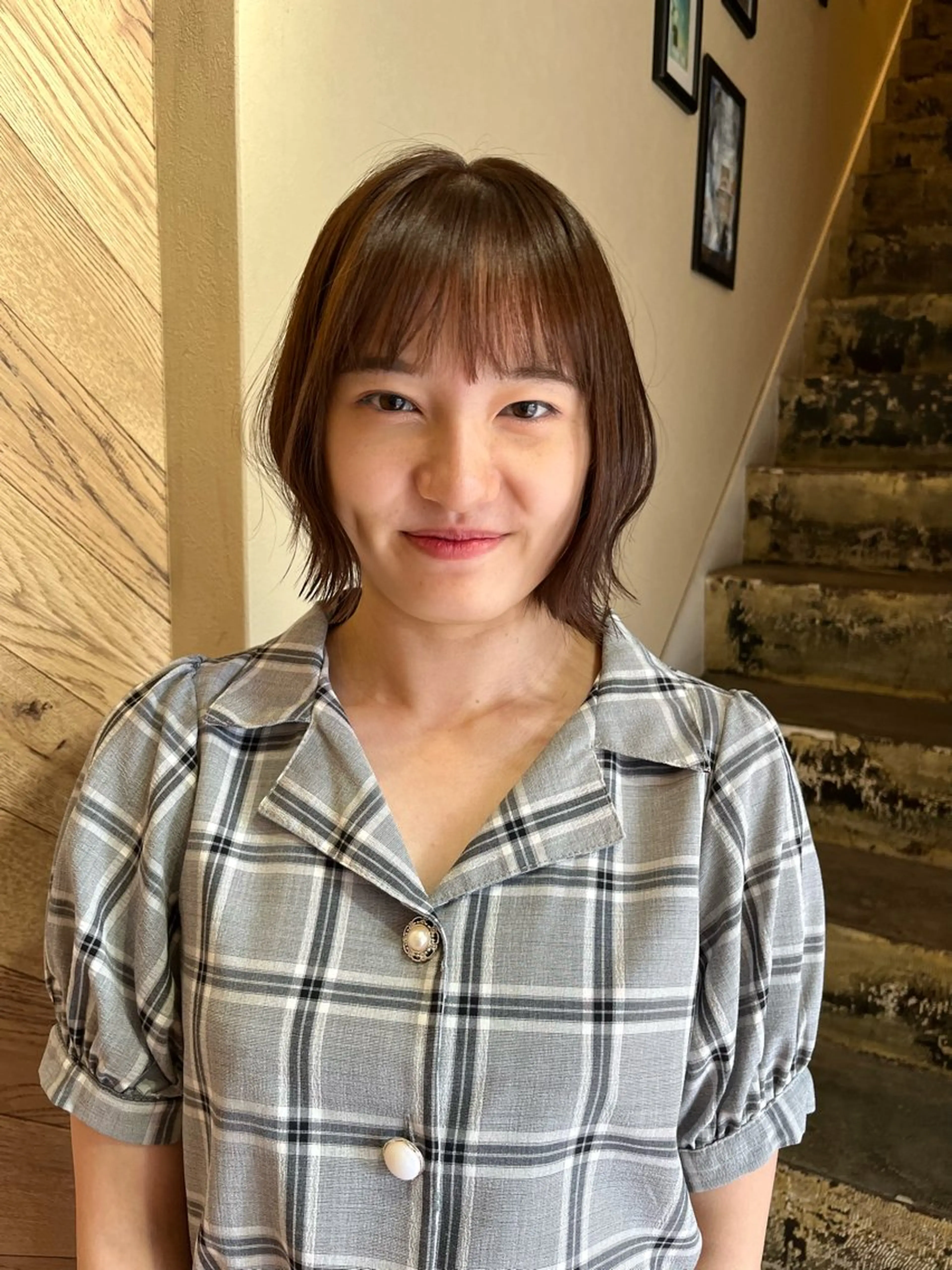 ショート カラー ブラウンカラー ボブ カット ヘアカラー FERIA あべの yumeho🍭のヘアスタイル