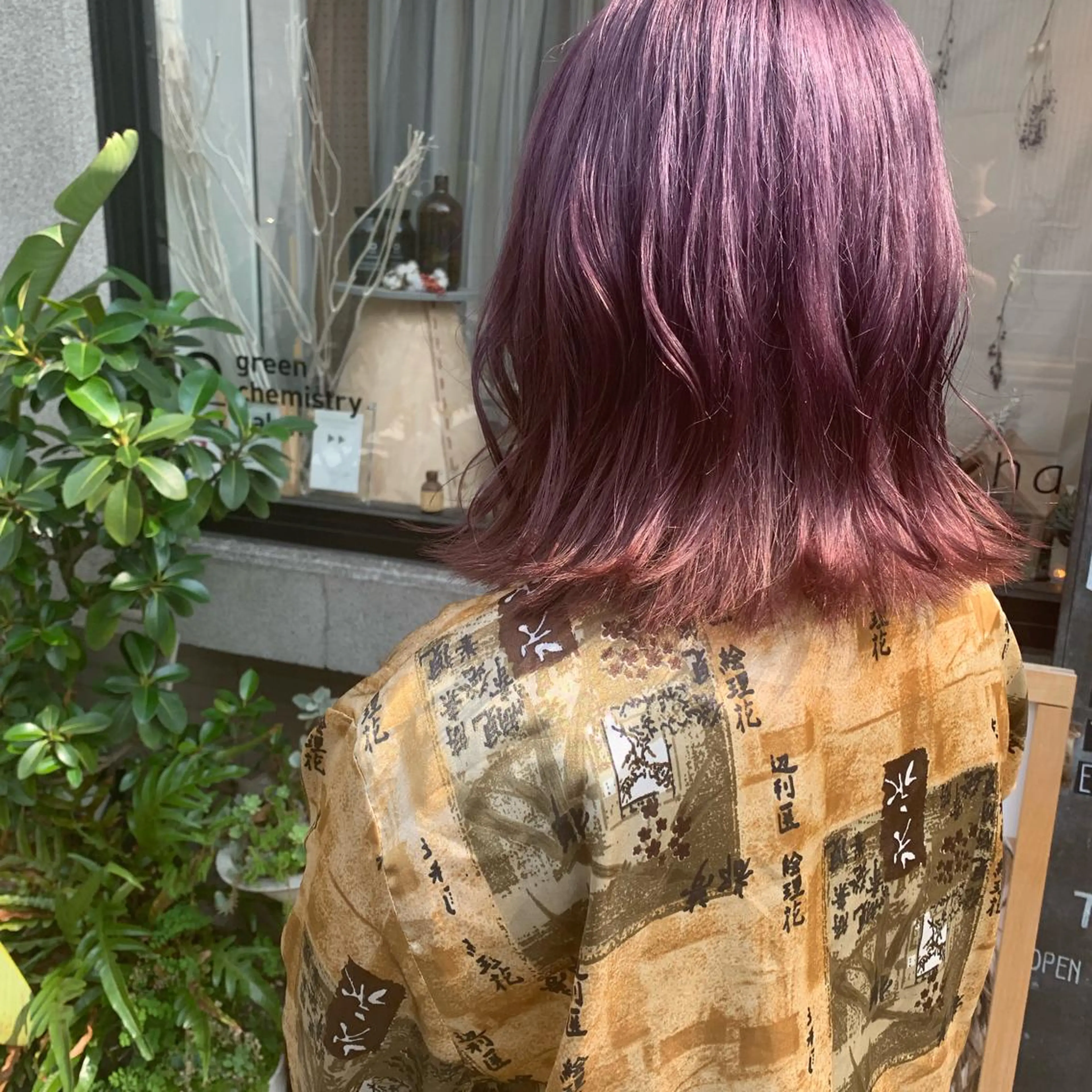 ミディアム ヘアカラー トリートメント 艶髪color💎髪 質改善ストレート大吉のヘアスタイル