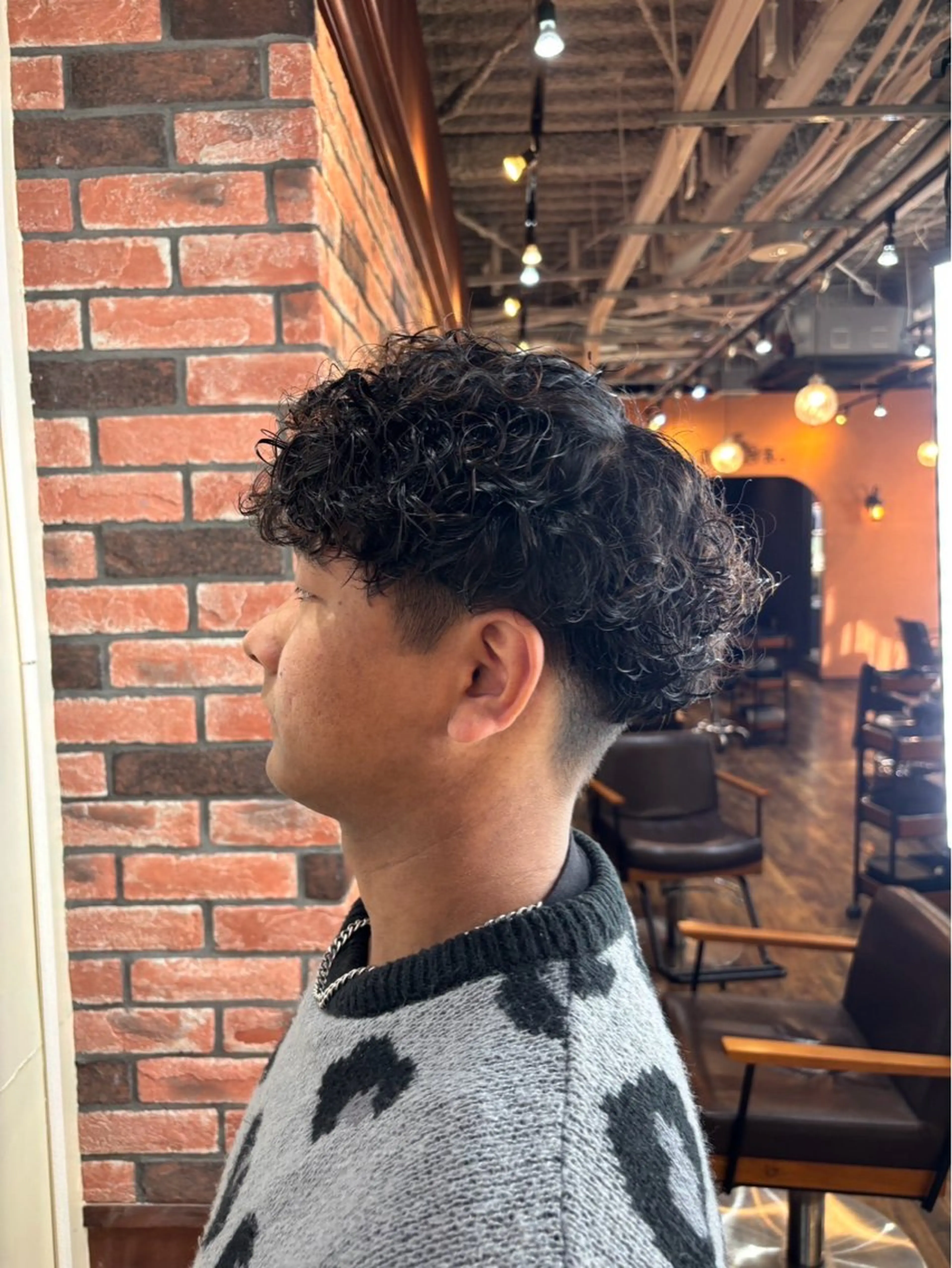 パーマ メンズ メンズパーマ プードルパーマ プードルパーマ 菅野 涼 ARTS litaのヘアスタイル