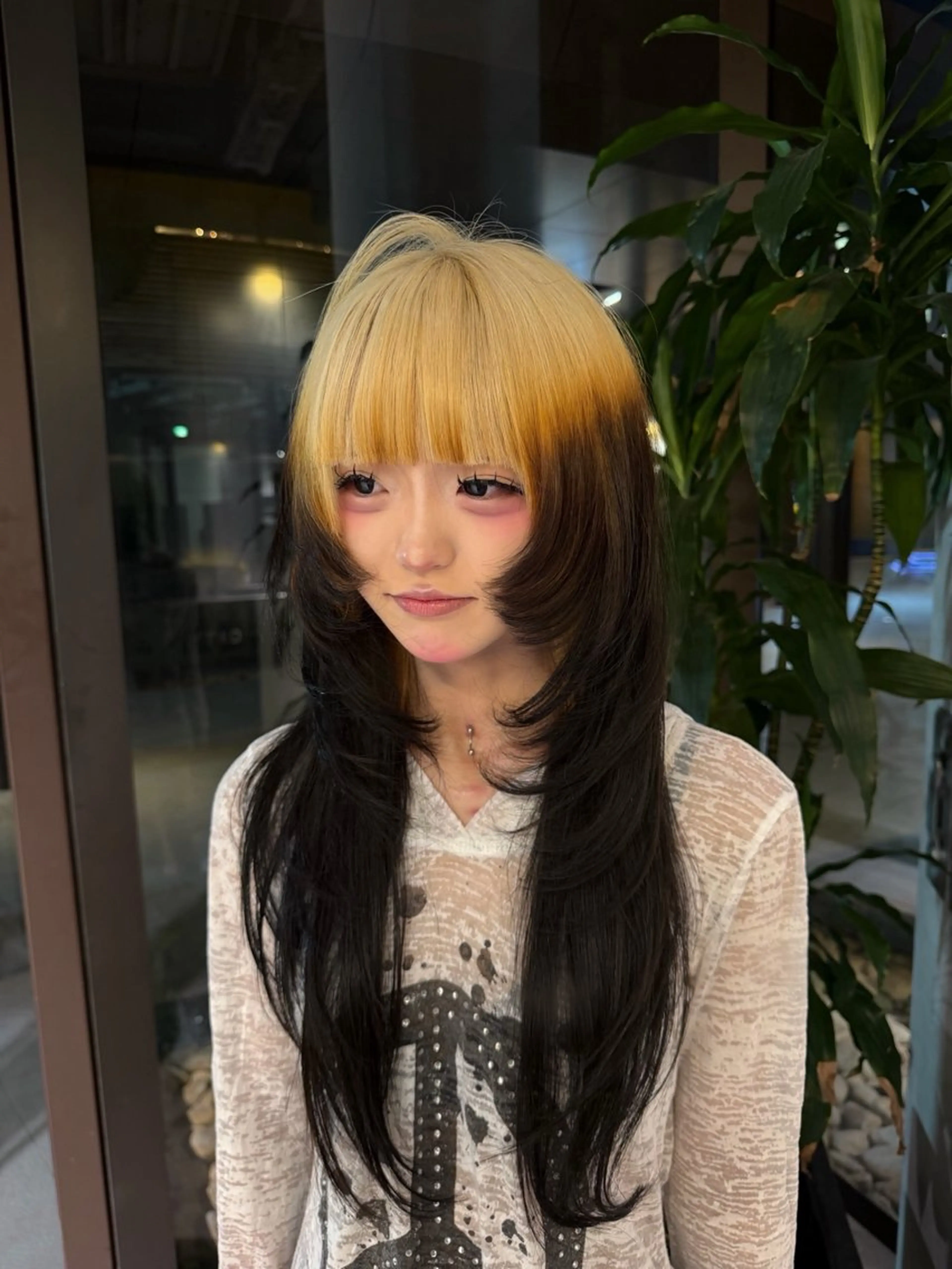 ロング カラー ヘアカラー レイヤー×ハイトーン ×デザイン 啓太のヘアスタイル