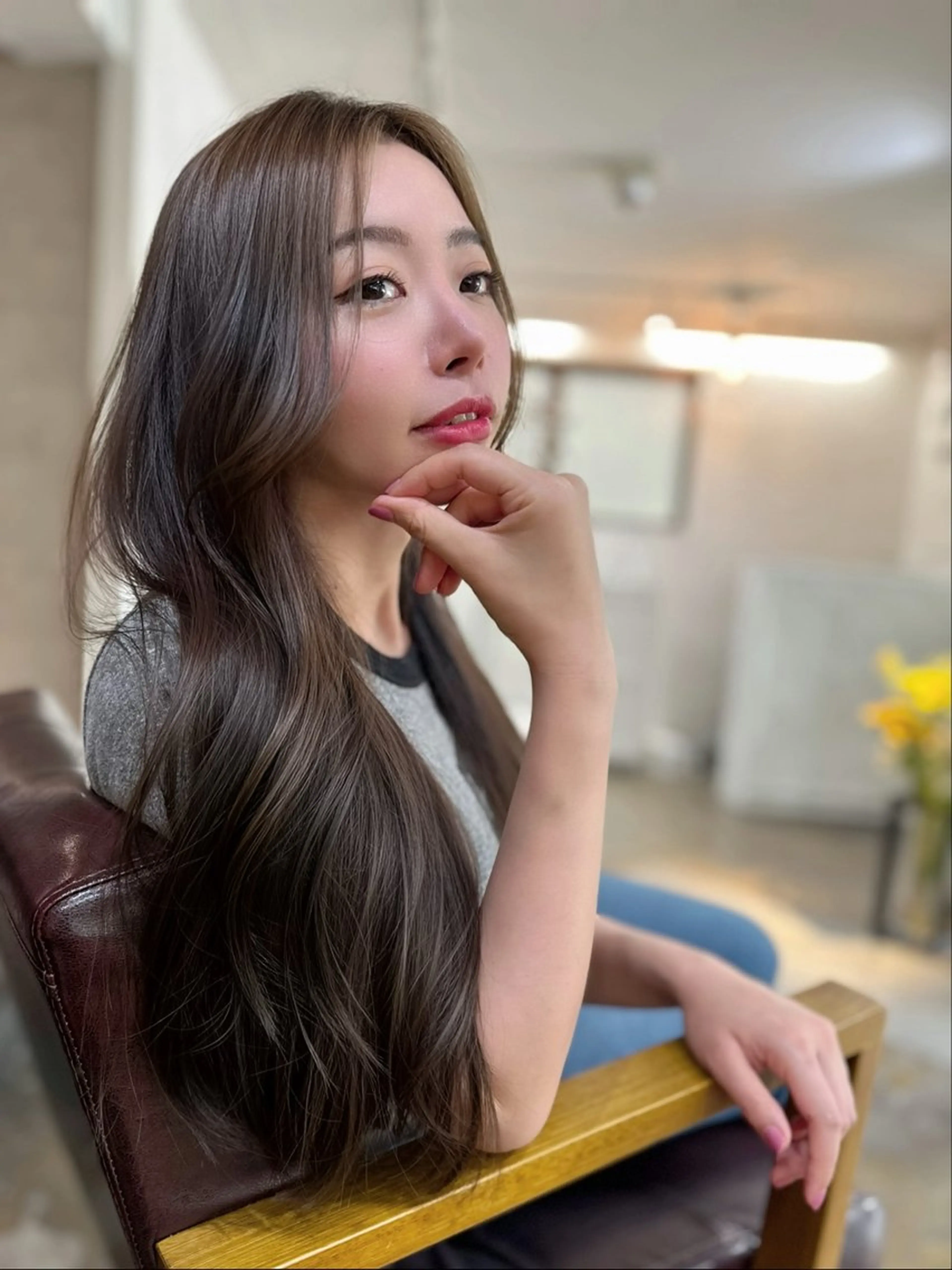 ロング カット ヘアカラー トリートメント 髪質改善✨艶髪✨ レイヤーカット 田畑のヘアスタイル