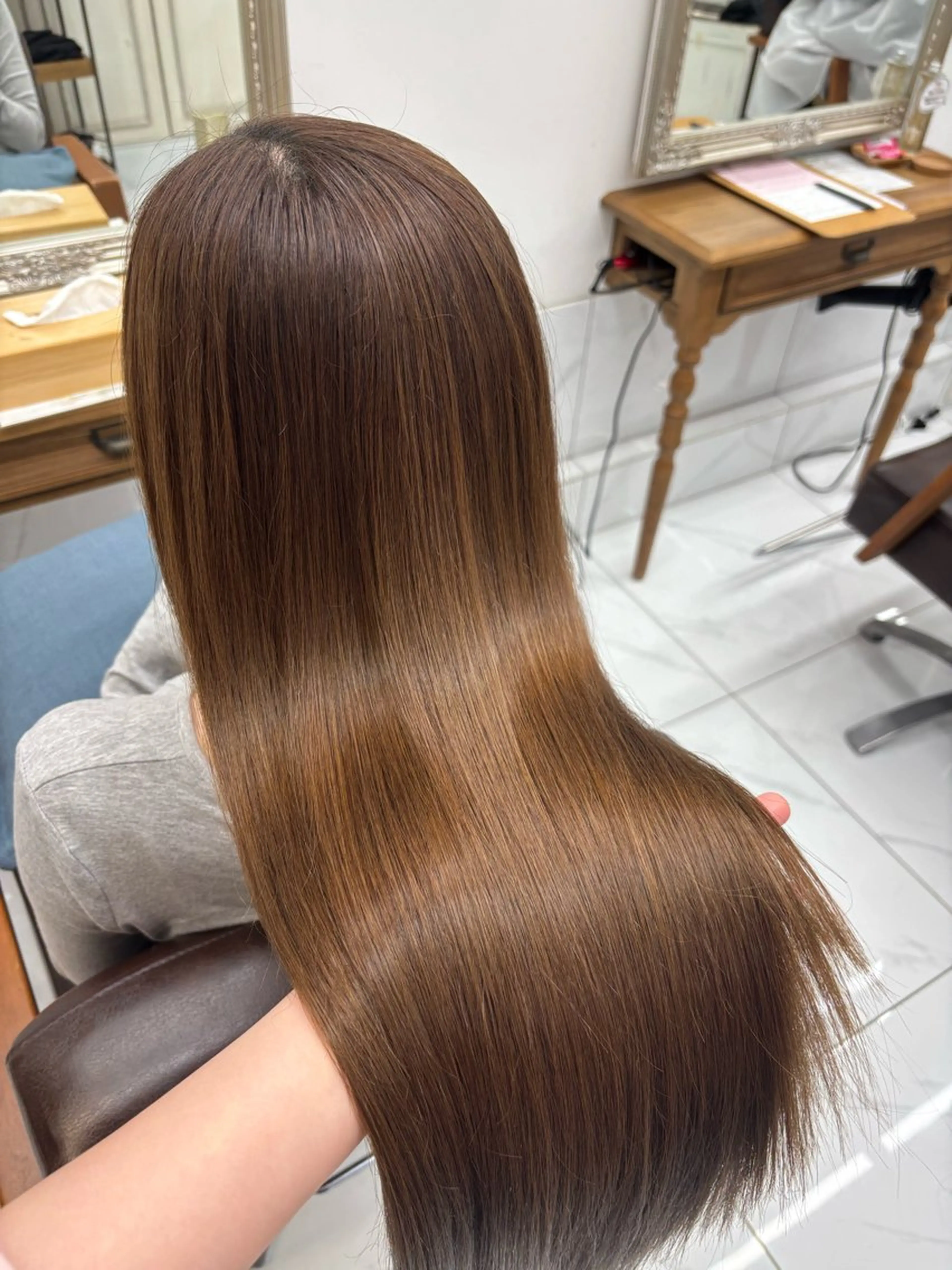 ロング カット ヘアカラー トリートメント 髪質改善カラー✨ るな🕊🫧のヘアスタイル