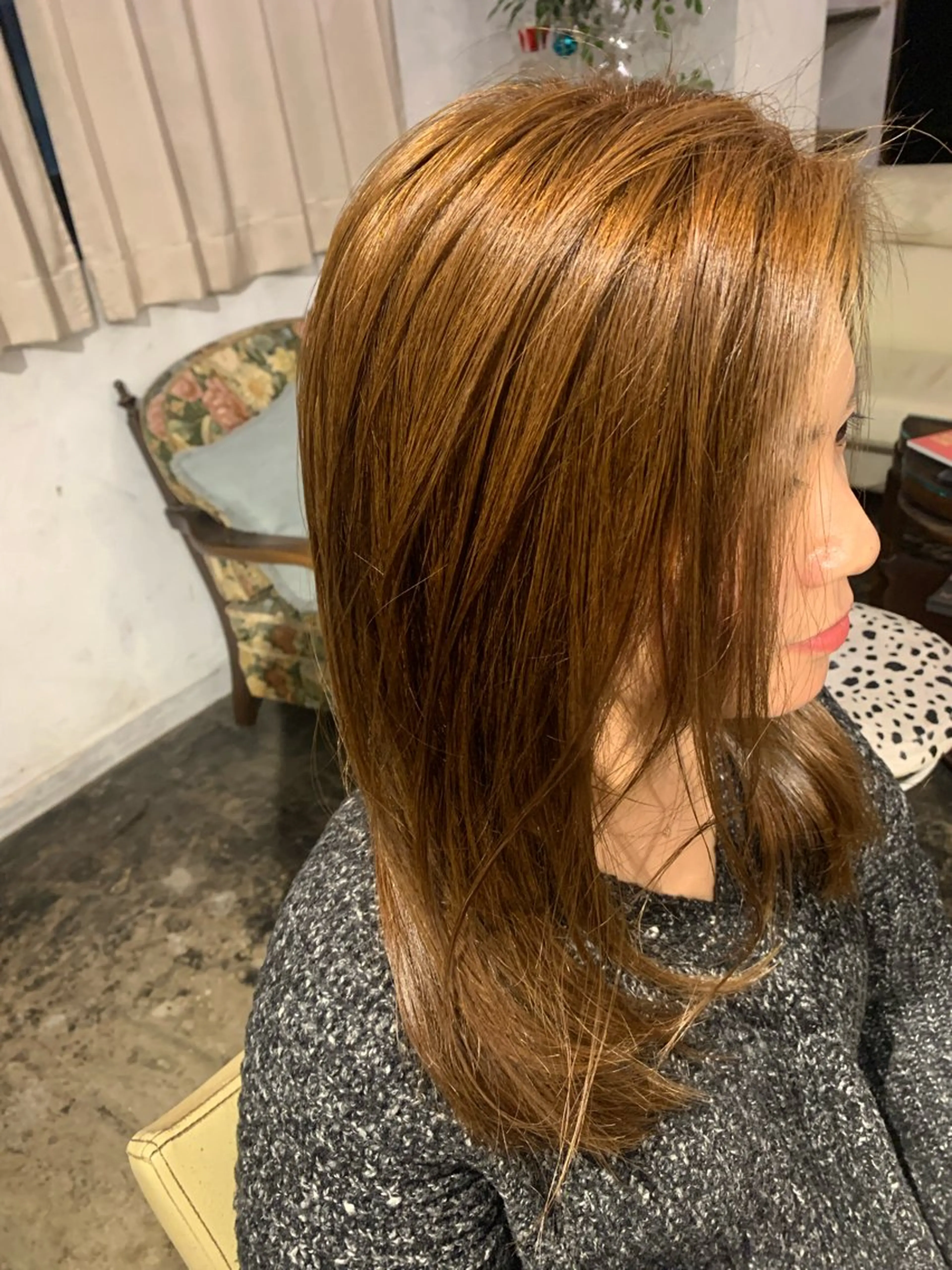 カラー ブラウンカラー マンツーマン 半個室サロン中田大喜のヘアスタイル