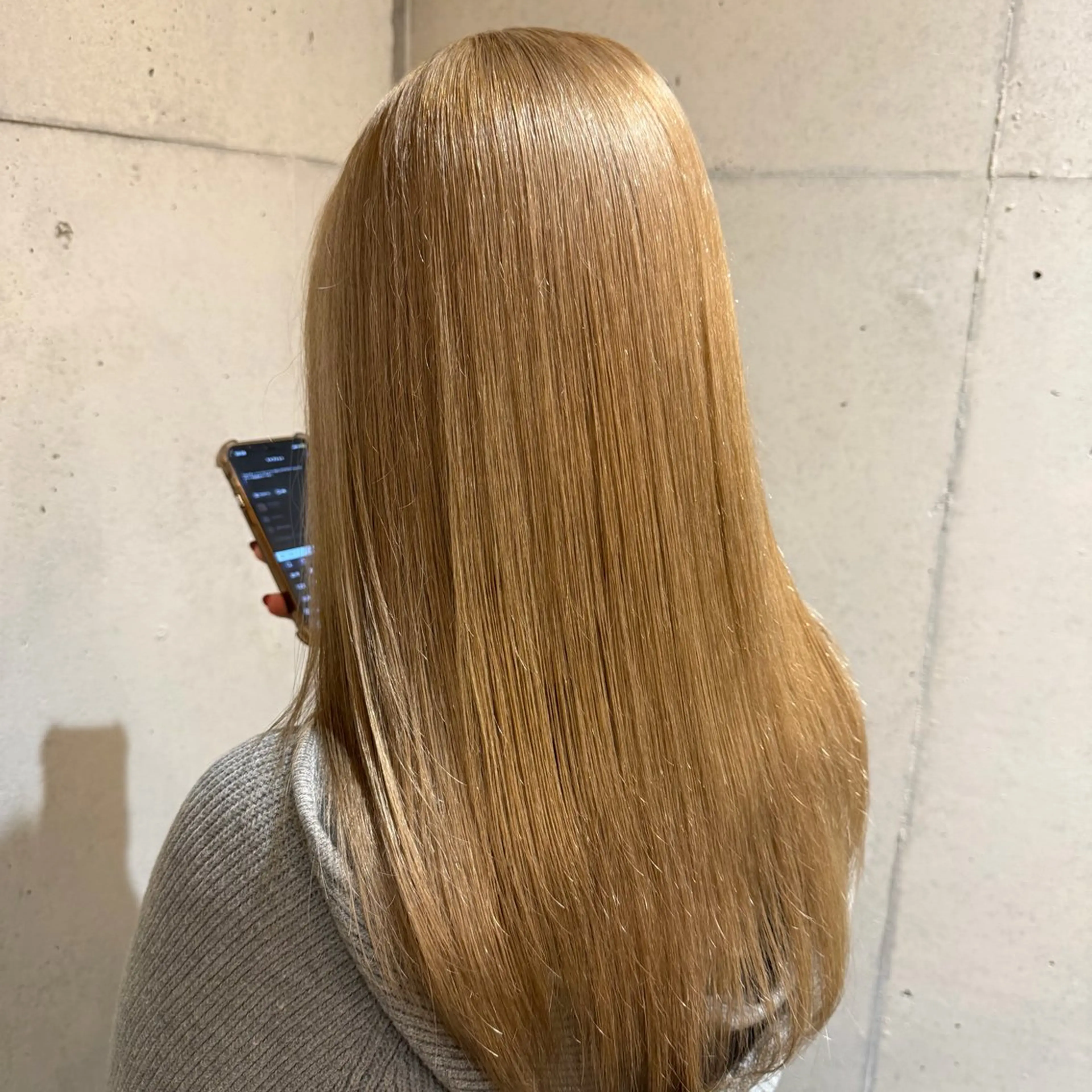 セミロング カラー ヘアカラー トリートメント ハイトーン/ボブ/ 髪質改善🦖mahoのヘアスタイル