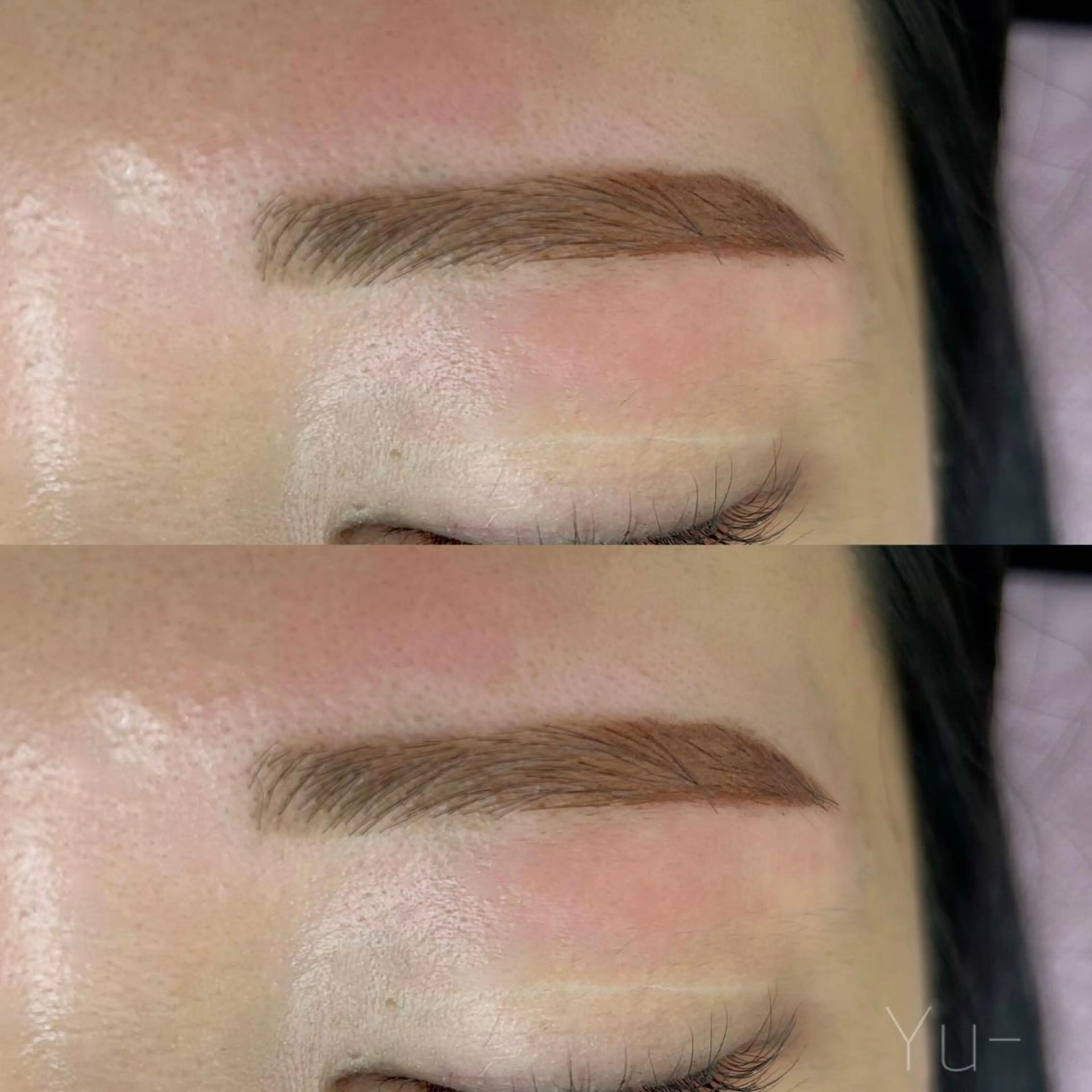 アイブロウ 眉毛ワックス脱毛 y u-のマツエク・マツパデザイン