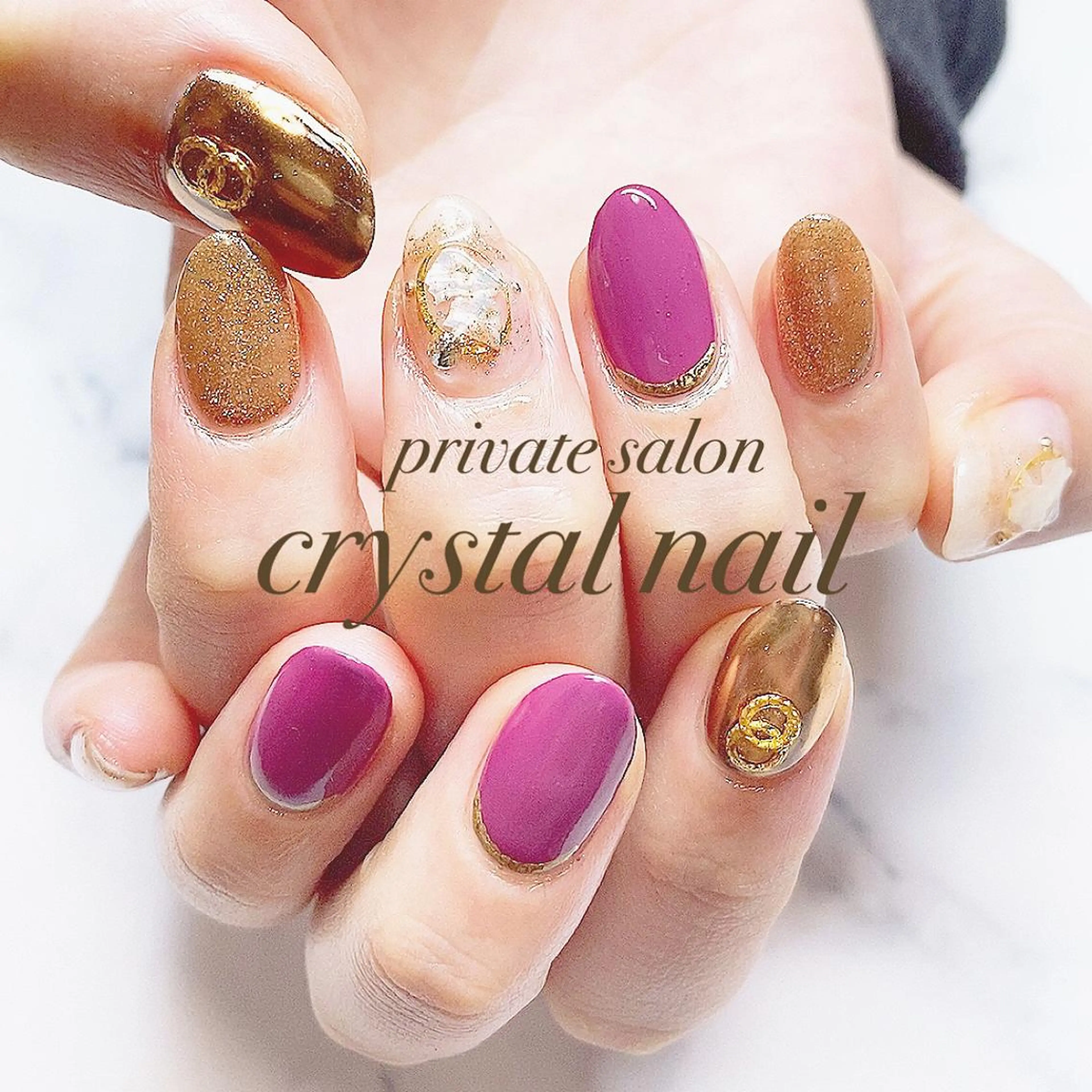 ネイル ハンドネイル Crystal Nailのネイルデザイン