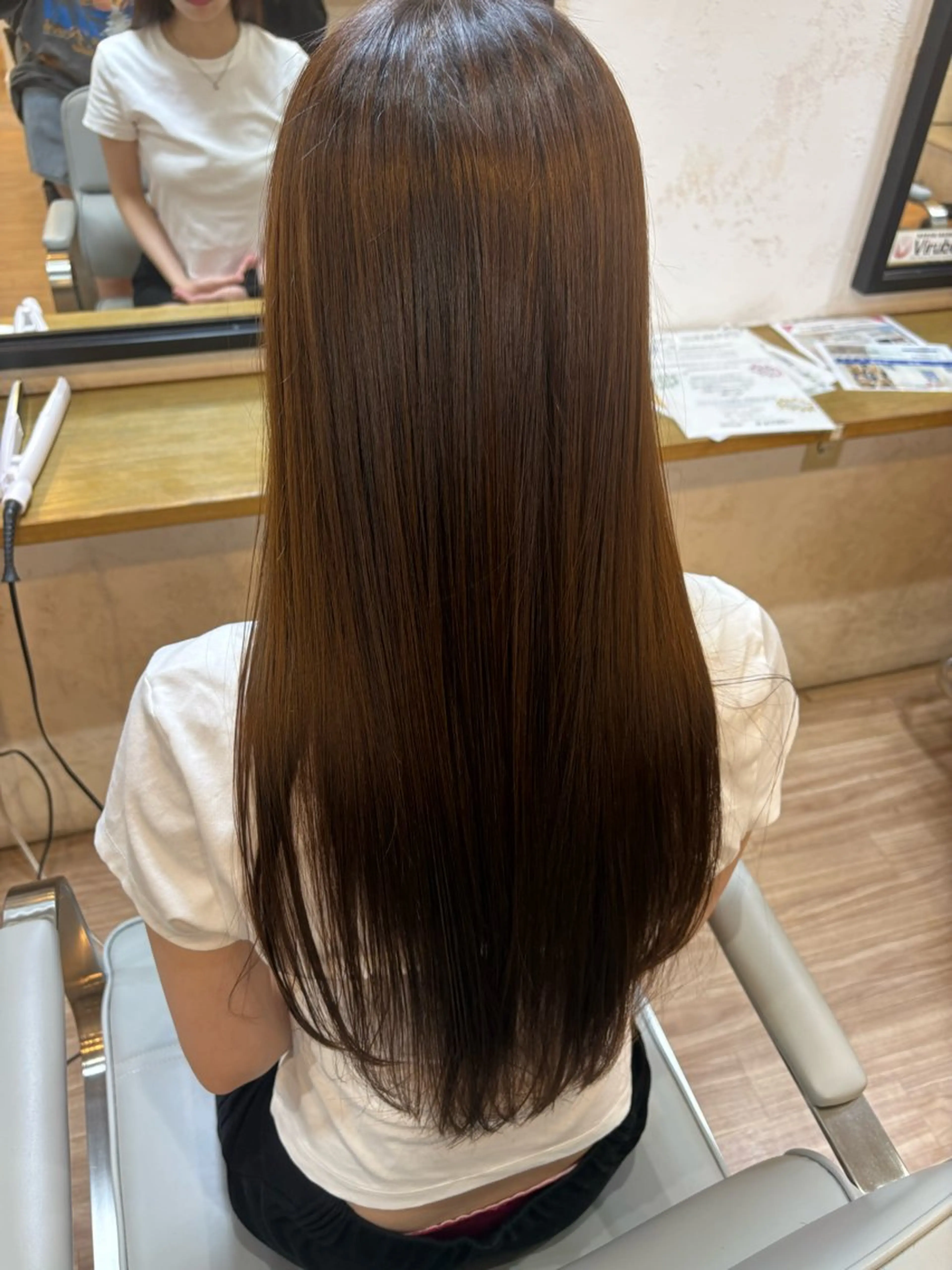 ロング ヘアカラー 韓国ヘアー🇰🇷 MIWAのヘアスタイル