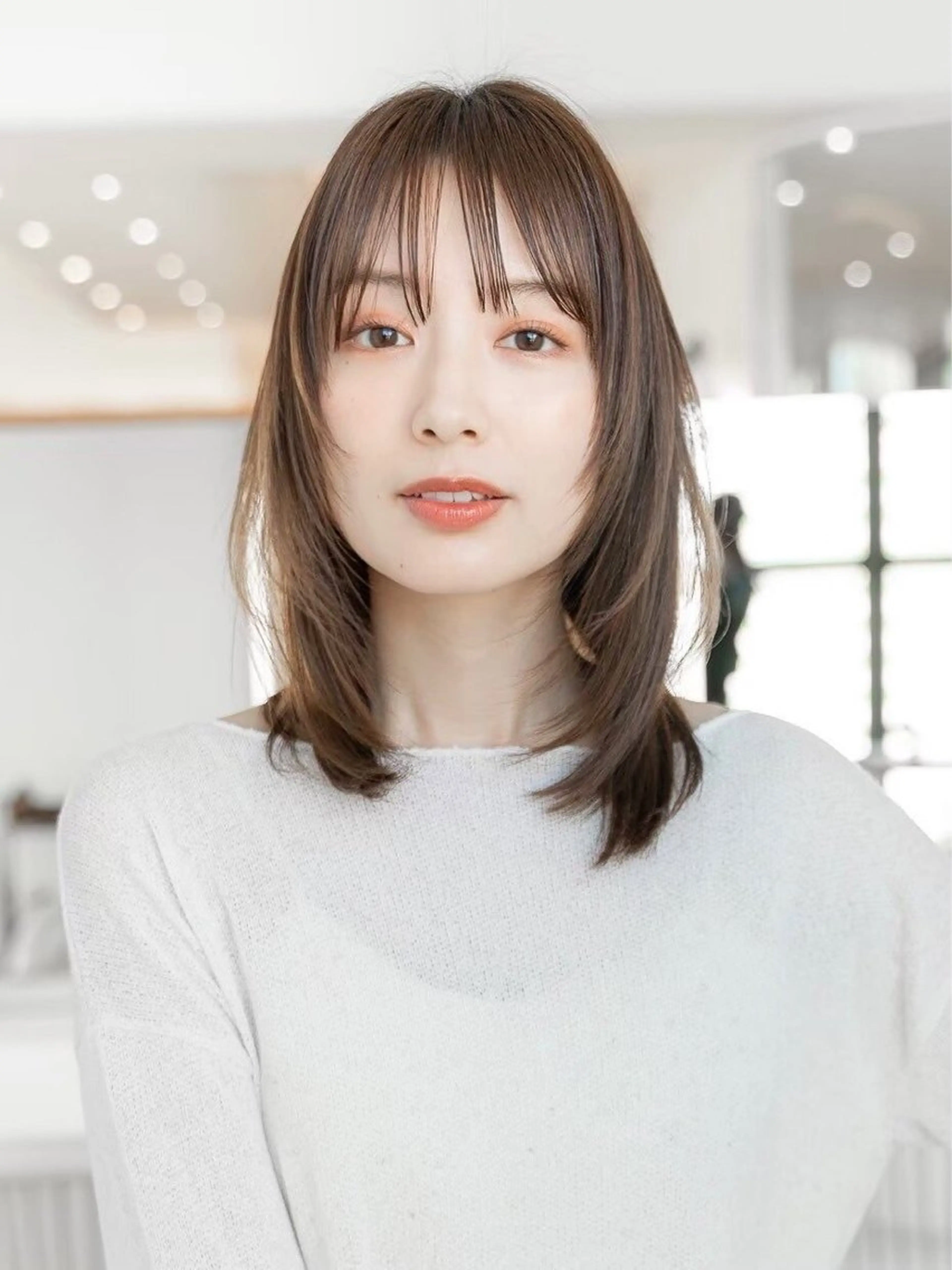 ミディアム 韓国ヘア⭐︎髪質改善 io（イオ）のヘアスタイル
