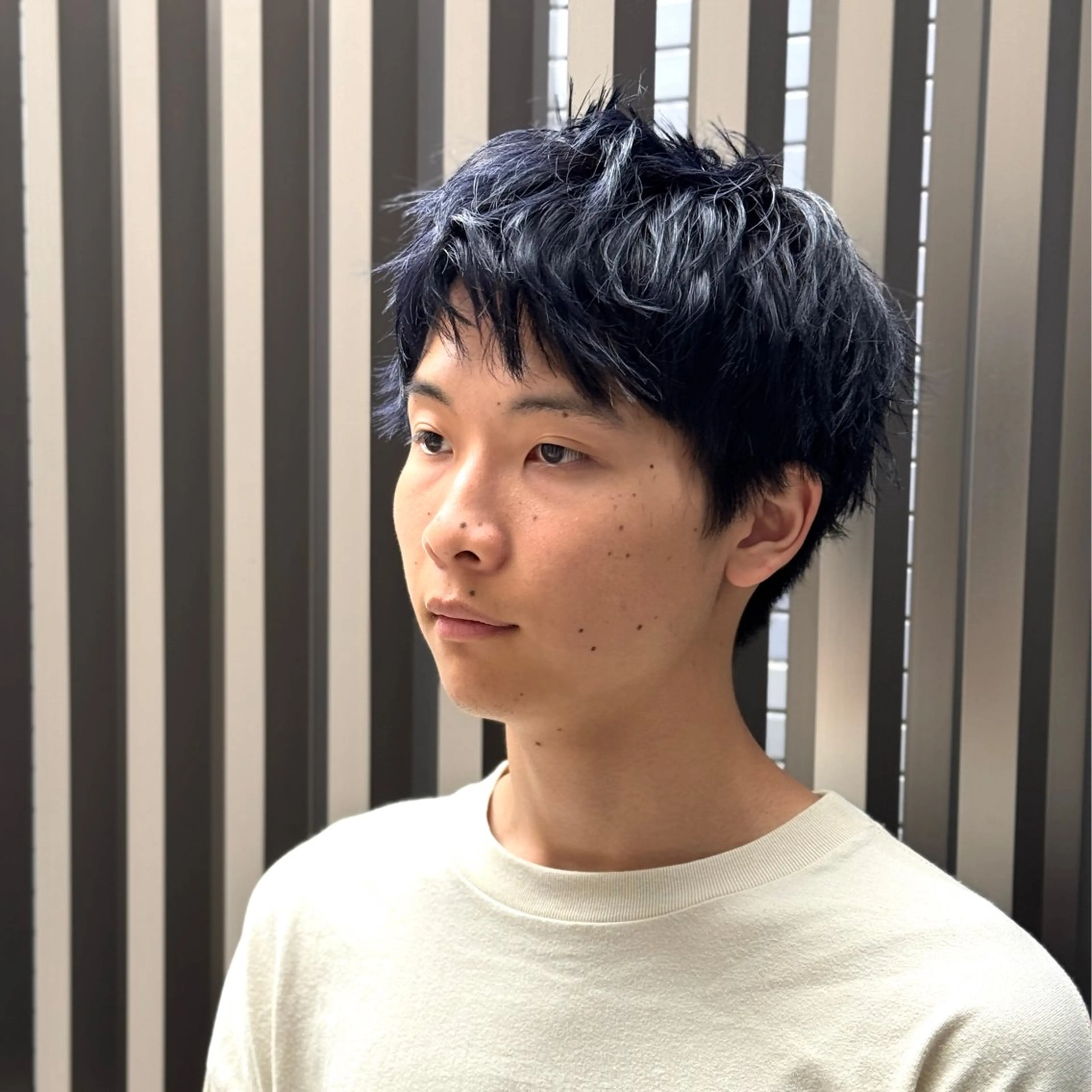 ショート カラー メンズ スパイキーショート ショートヘア カット ヘアカラー メンズミディアム☁️ ✨ナチュラル/下村迅のヘアスタイル