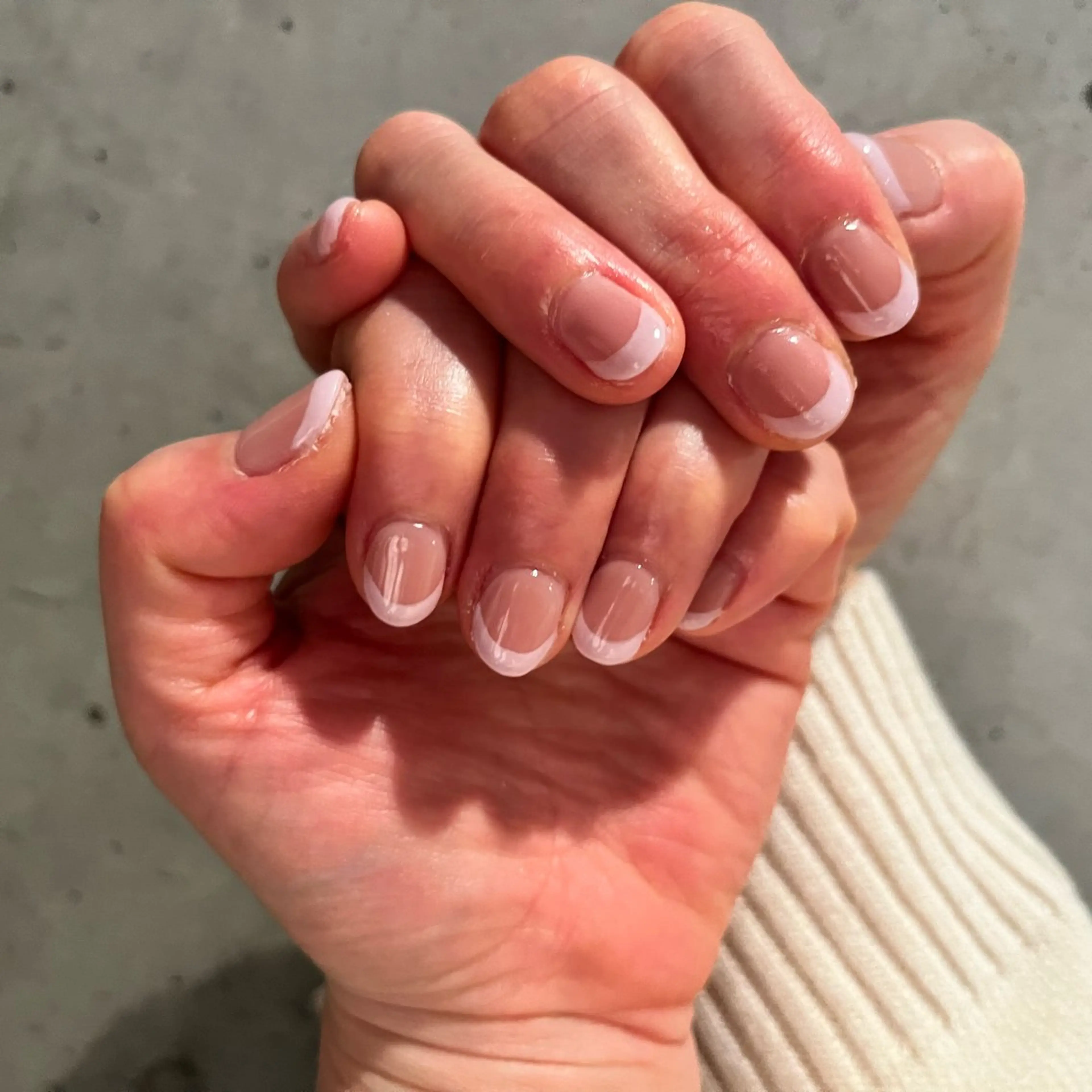 ネイル フレンチネイル パステルネイル ピンク ハンドネイル DariL Ayaのネイルデザイン