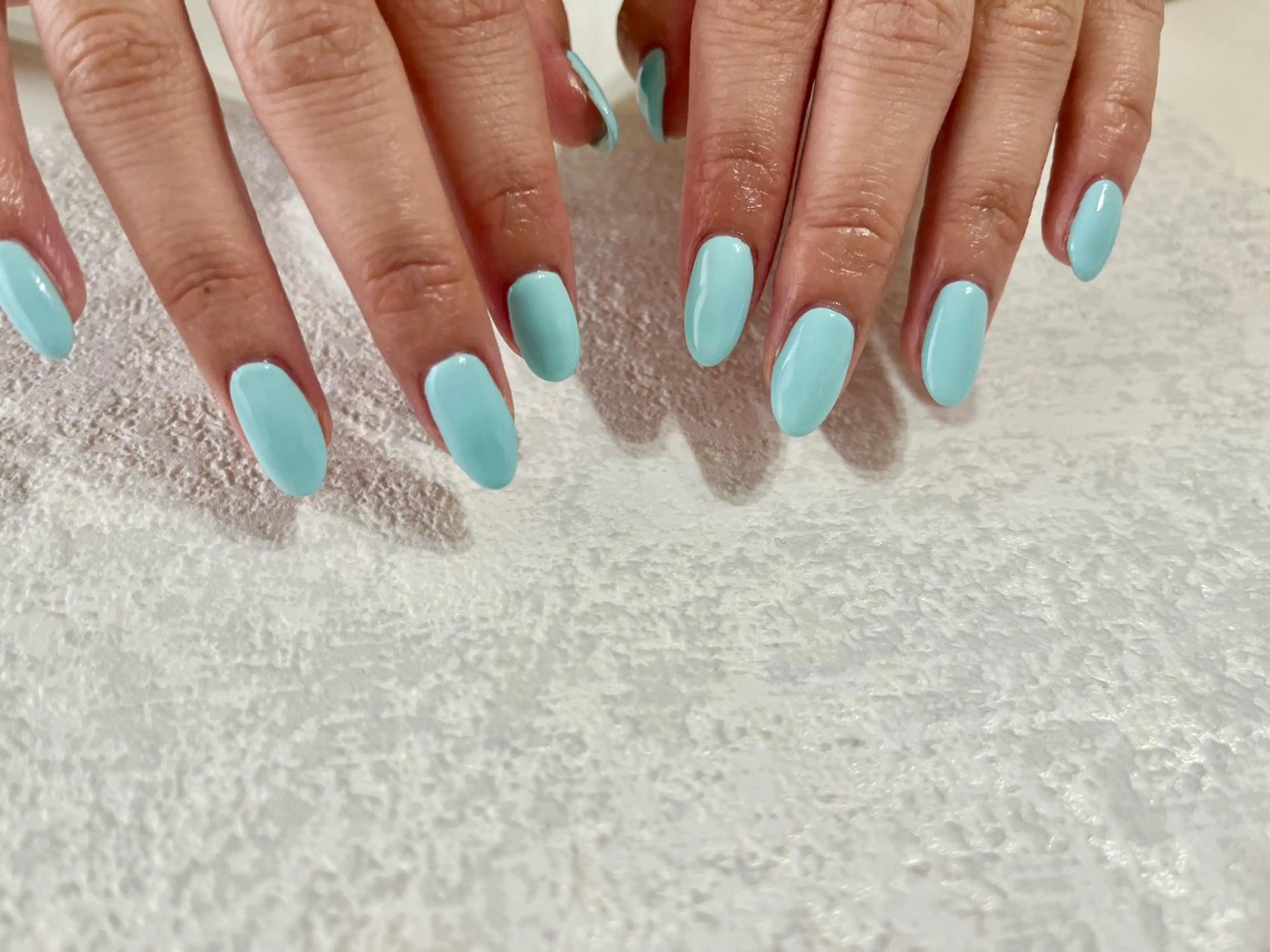 ネイル ブルー ハンドネイル mogunail &blowのネイルデザイン