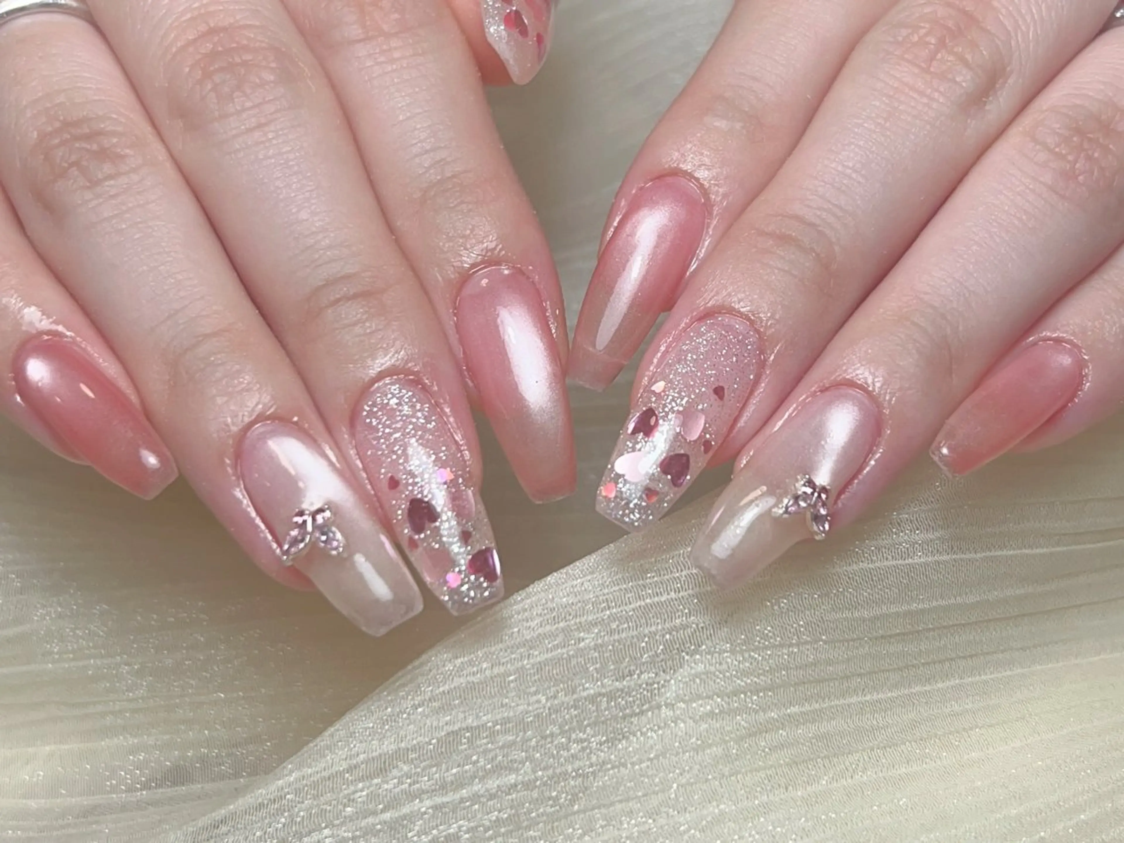 ネイル 韓国ネイル ロングネイル ハンドネイル Nail by EN 🪽Amiのネイルデザイン