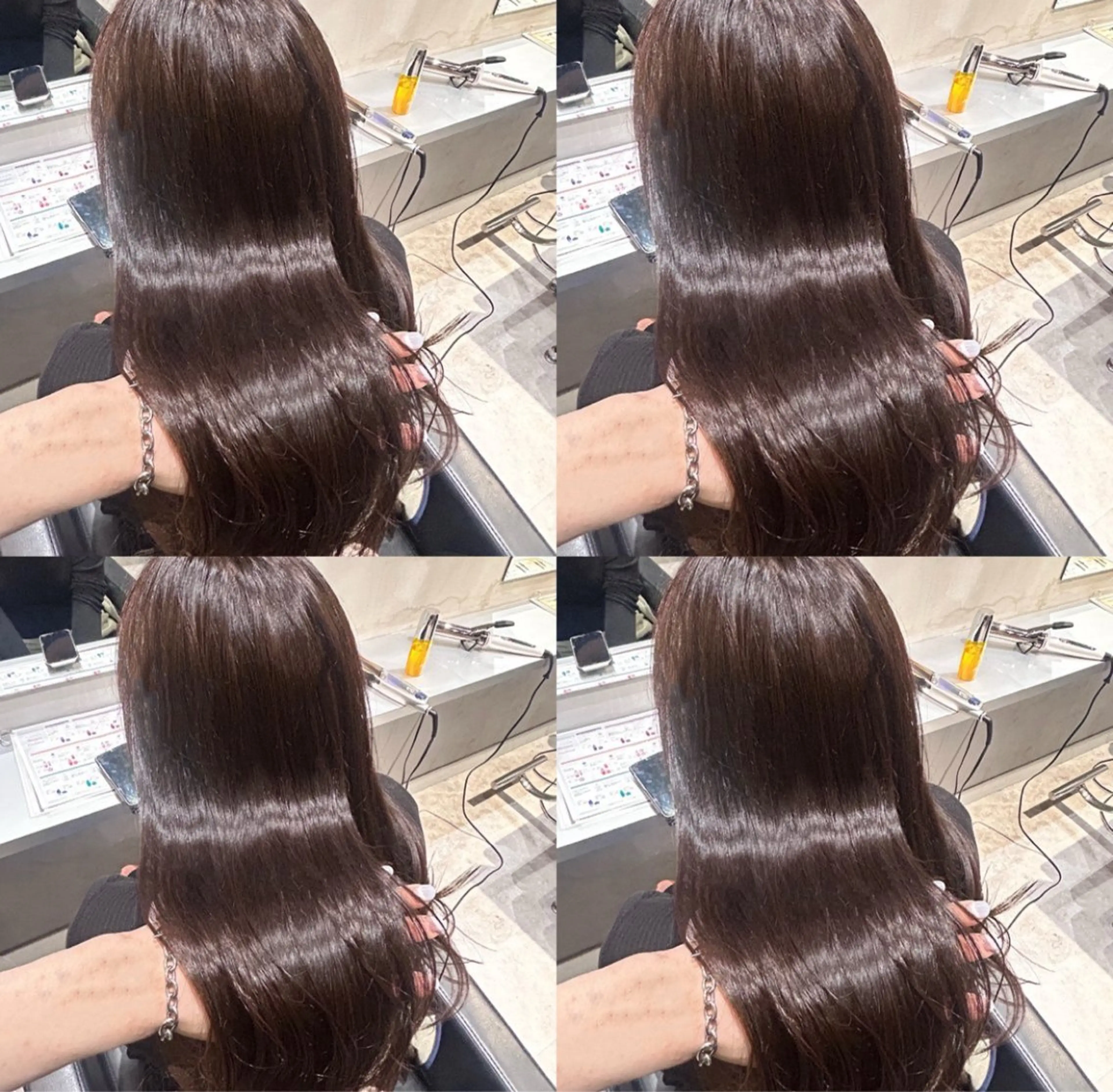 ロング チョコレートブラウン 髪質改善 💎韓国レイヤー ×エクステゆうま💎のヘアスタイル