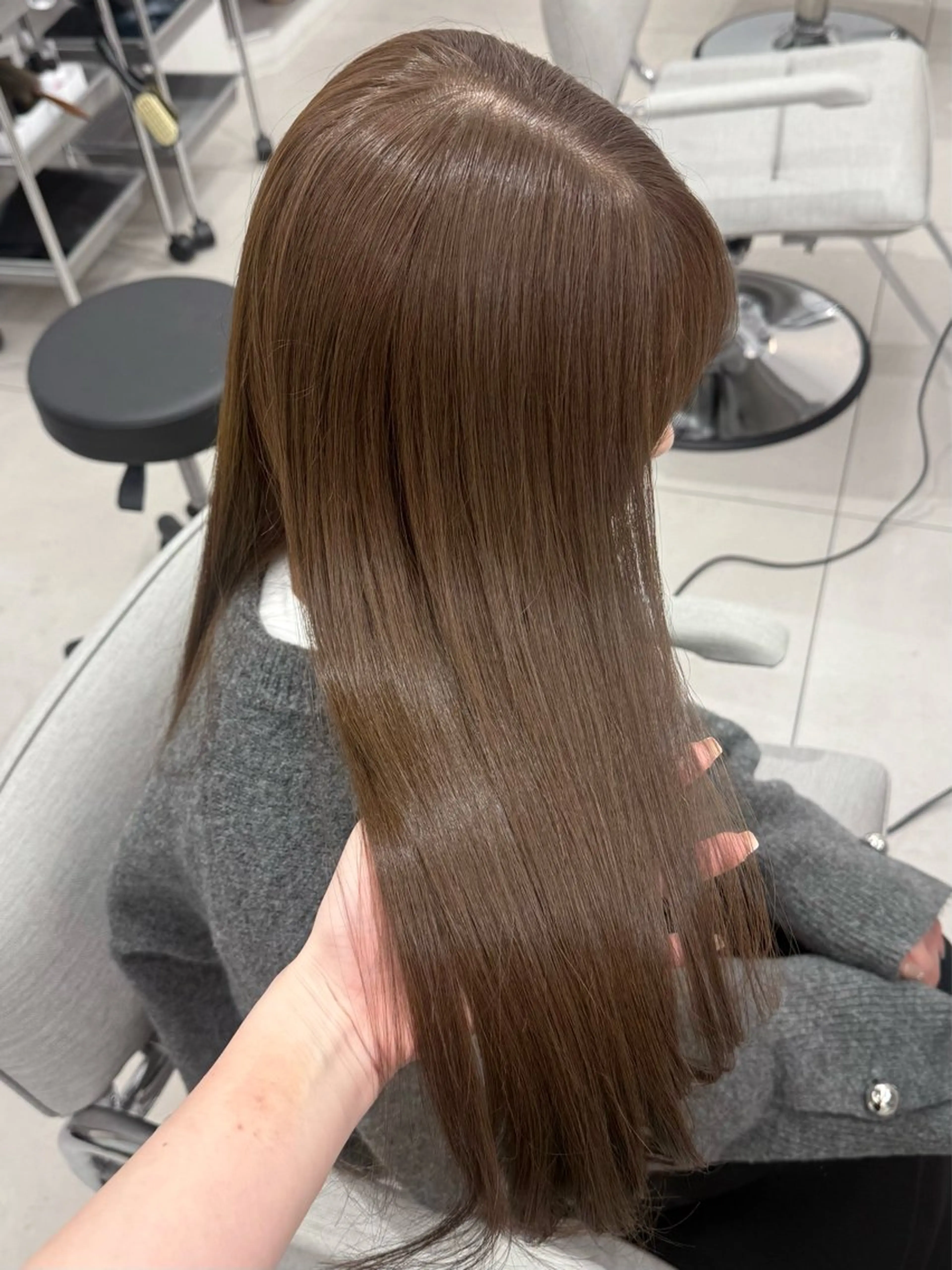 🎀カット+ブリーチなしダブルカラー+ライトトリートメント ¥16500の写真