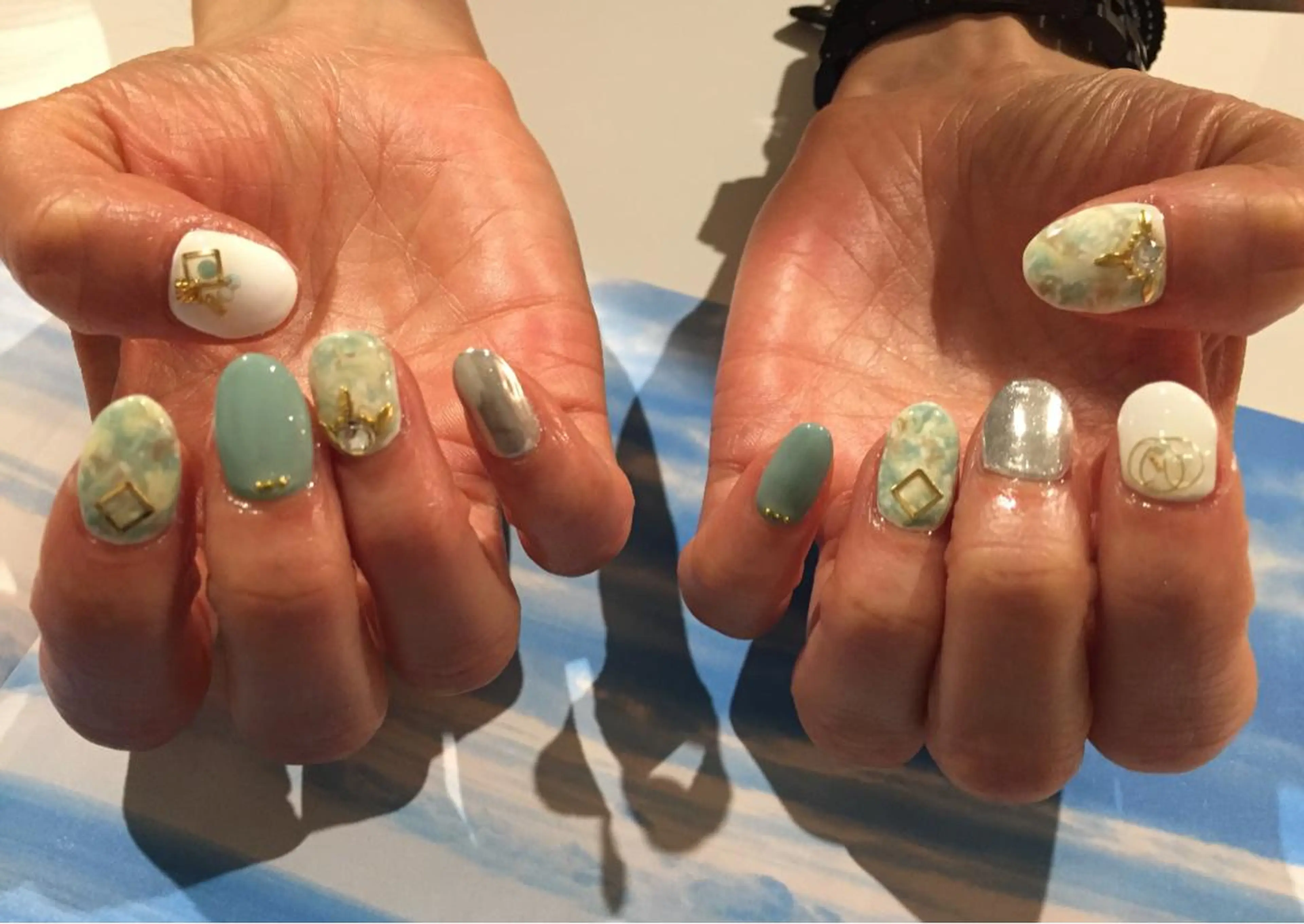 ネイル 大理石ネイル(マーブル) Lily closetのネイルデザイン