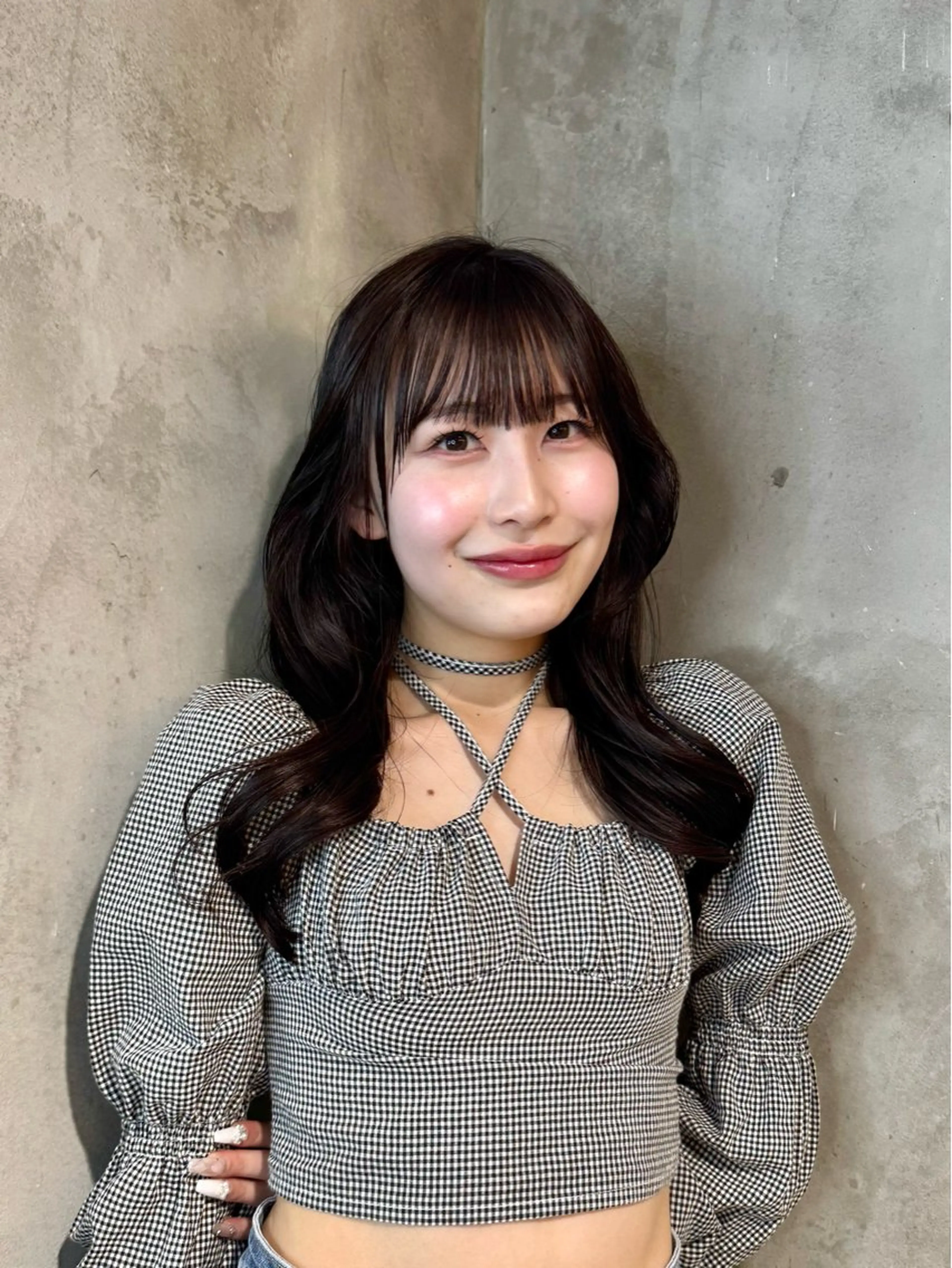 ロング 韓国風ヘア 𝐇𝐢𝐧𝐚 ⟡.·のヘアスタイル