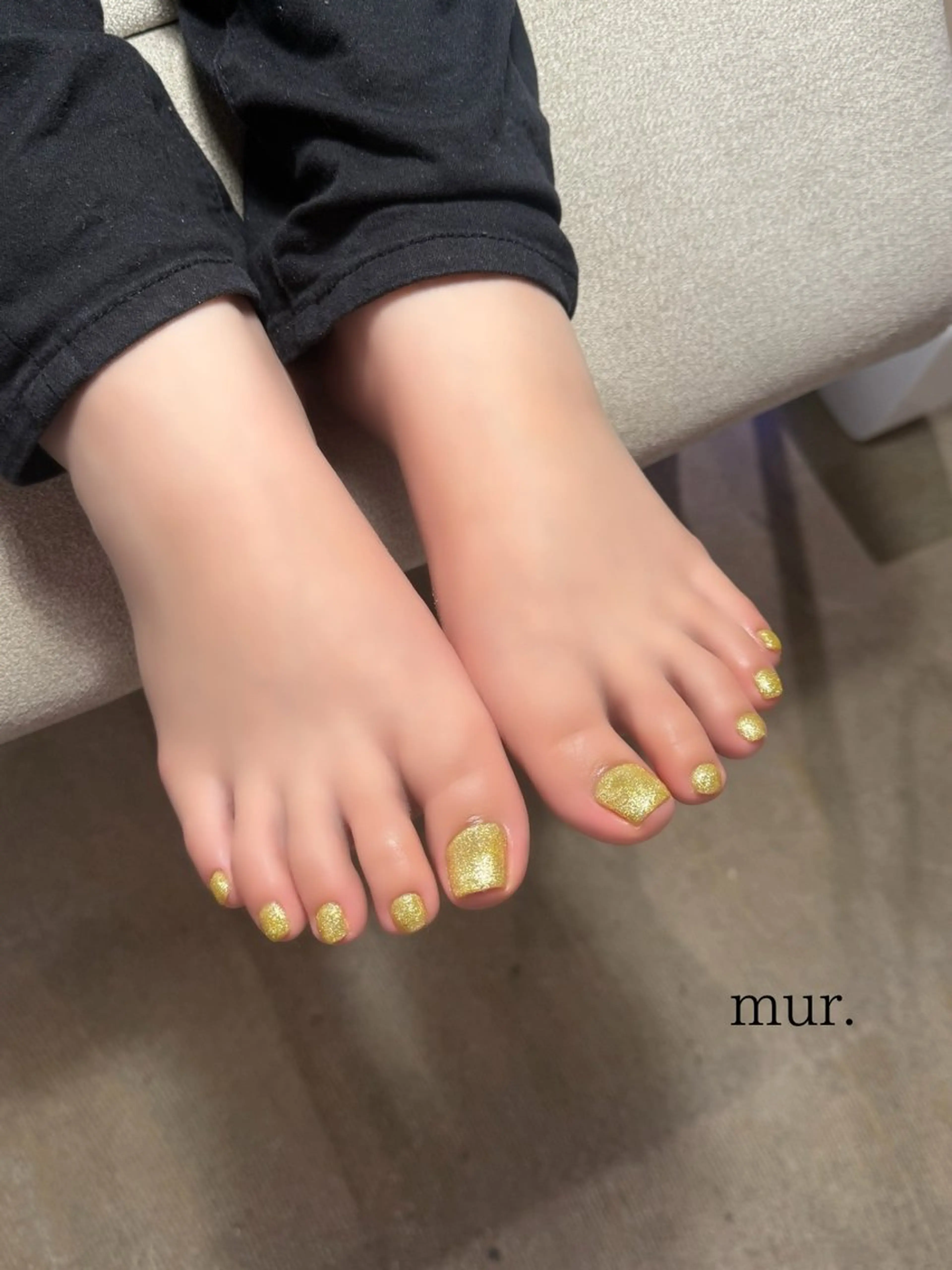ネイル フットネイル キラキラネイル フットネイル mur. harukaのネイルデザイン