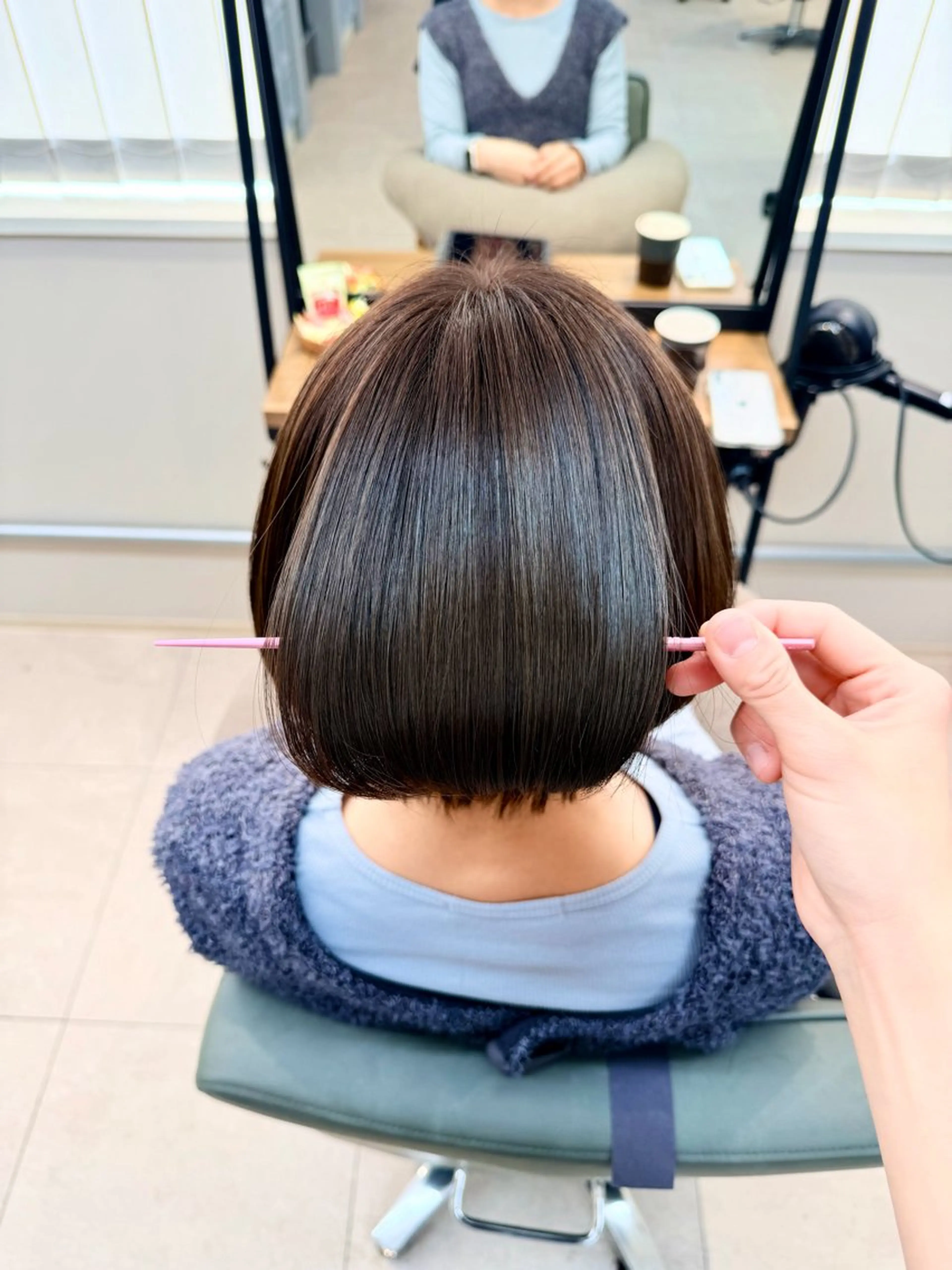 ショート ヘアカラー トリートメント 縮毛矯正/髪質改善 /SATOKOのヘアスタイル